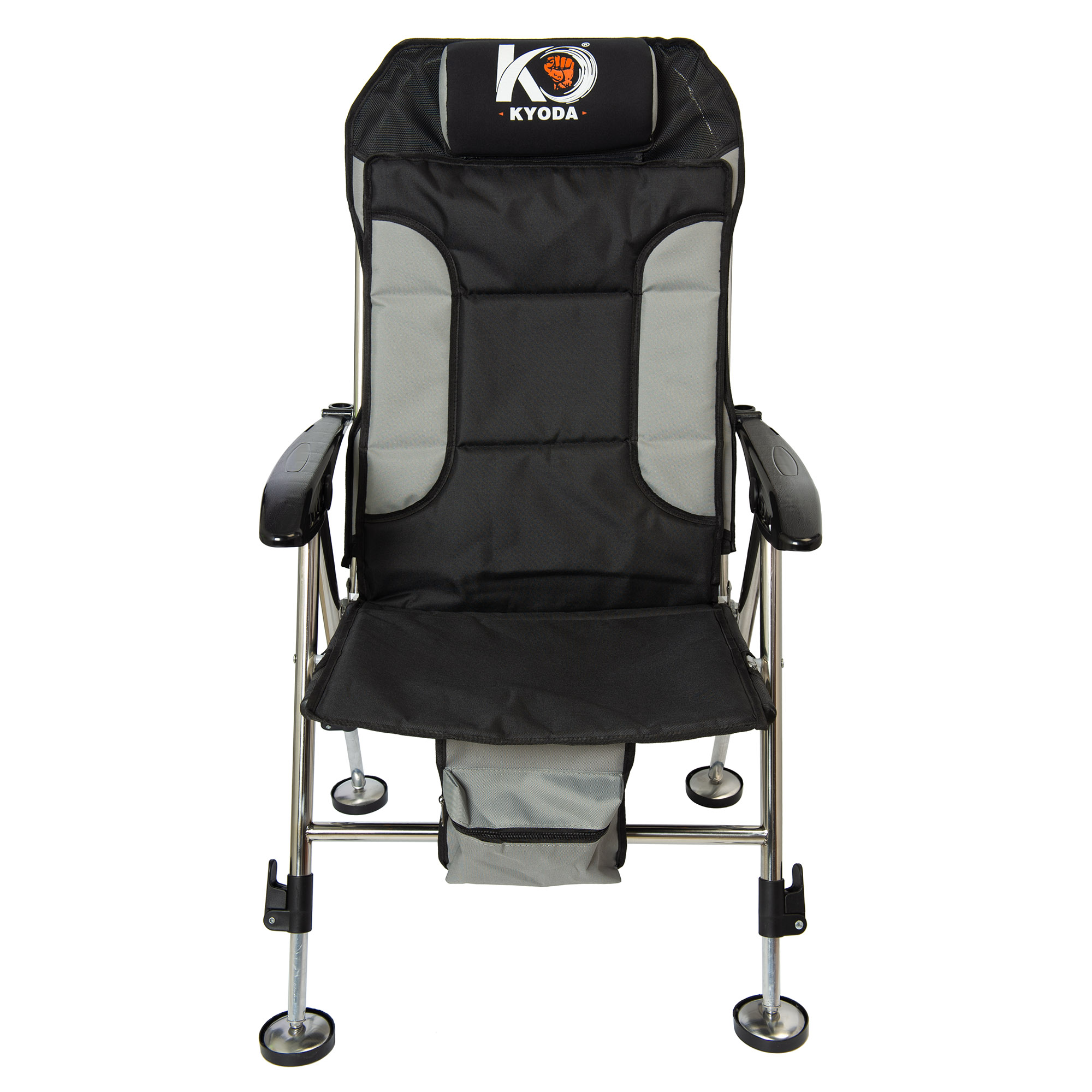 Кресло карповое"Kyoda" 70х50х42/90-100, цвет серый