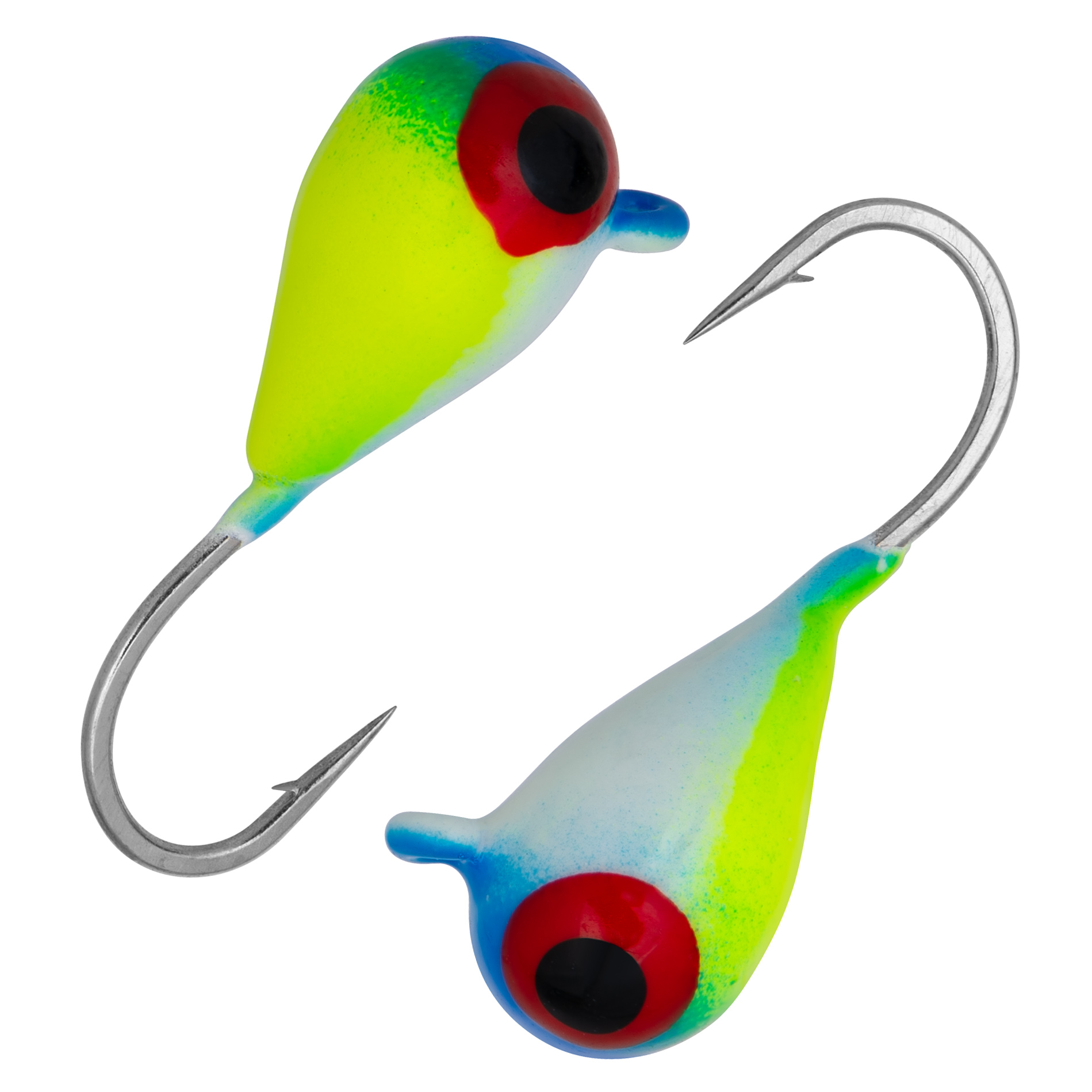 Капля с ушком d 5,0 мм, вес 1,84 гр, цвет малек сине-бело-лимон /10 шт/