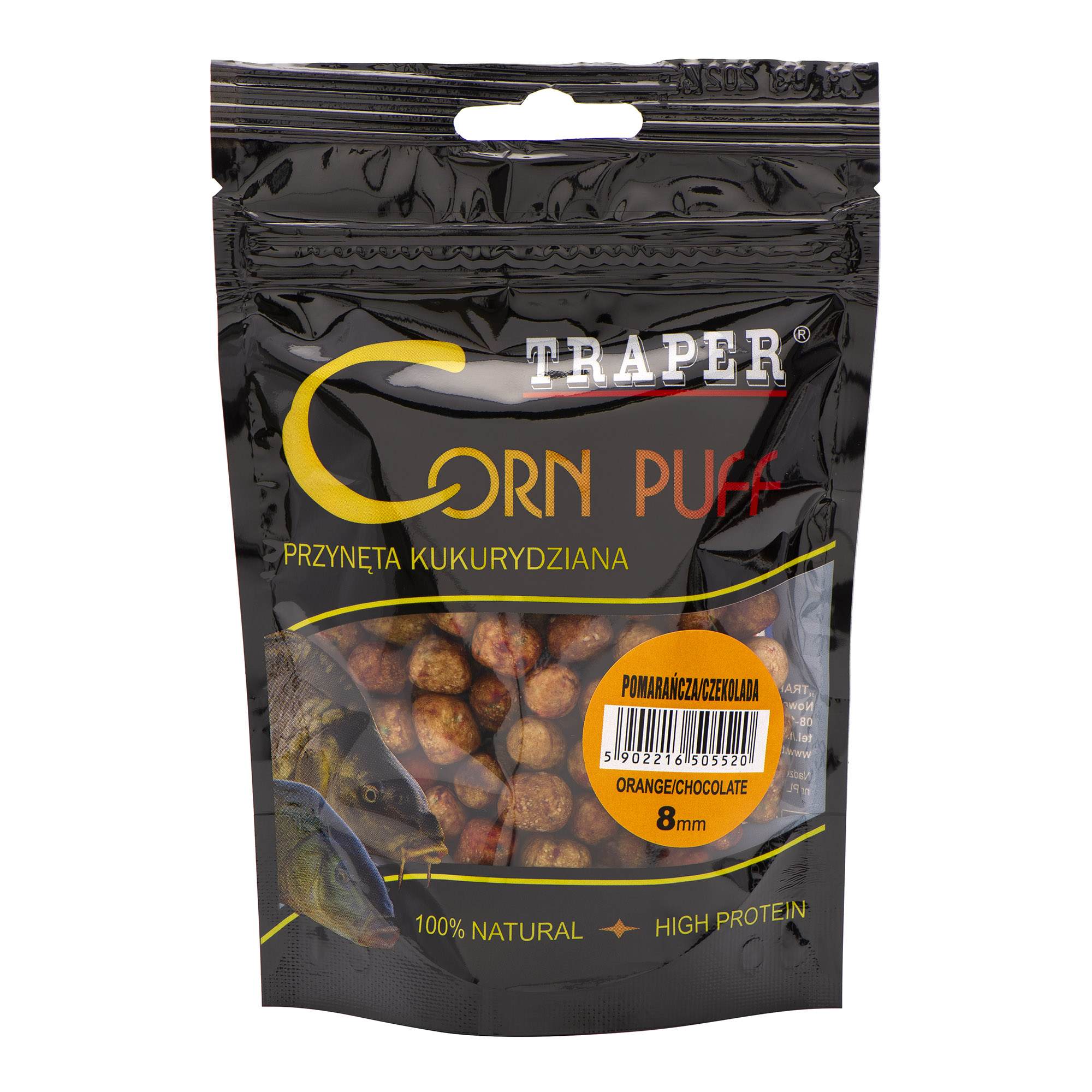 Насадка TRAPER 8мм, 20гр, апельсин/шоколад
