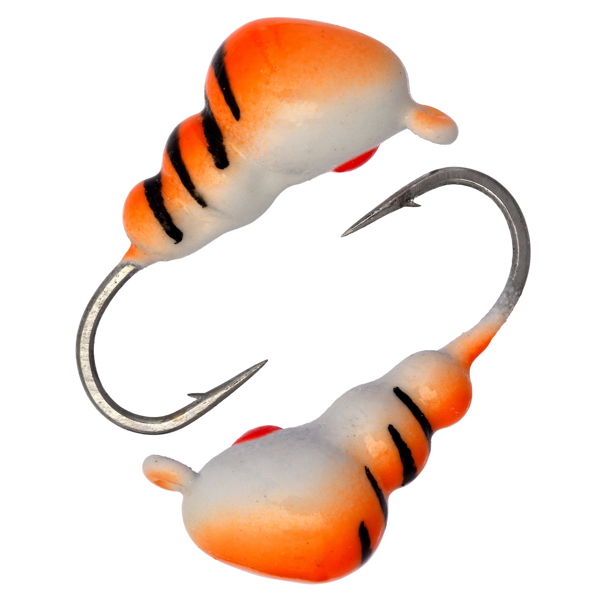 Муравей с ушком d 3,0 мм, вес 0,3 гр, фосфор-красный с полосками и красной точкой/10 шт/