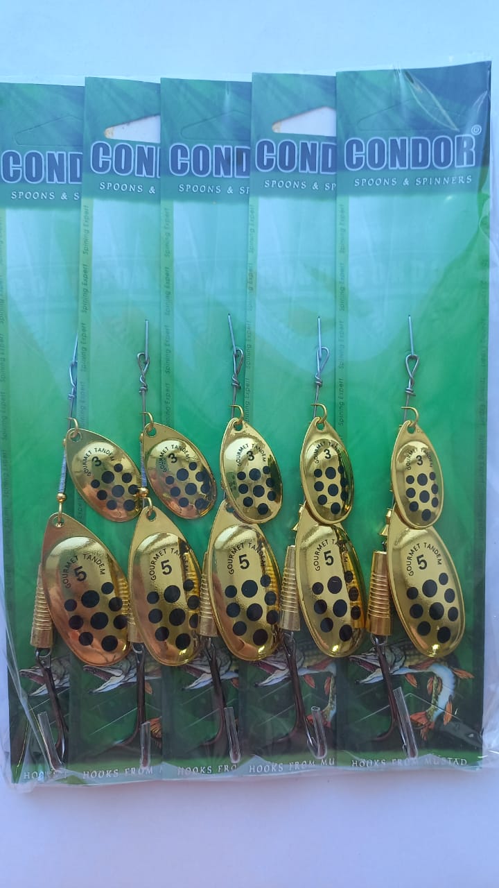 Блесна вращающаяся Condor Gourmet Tandem размер 5, вес 12,0 гр, цвет 716 (5шт)