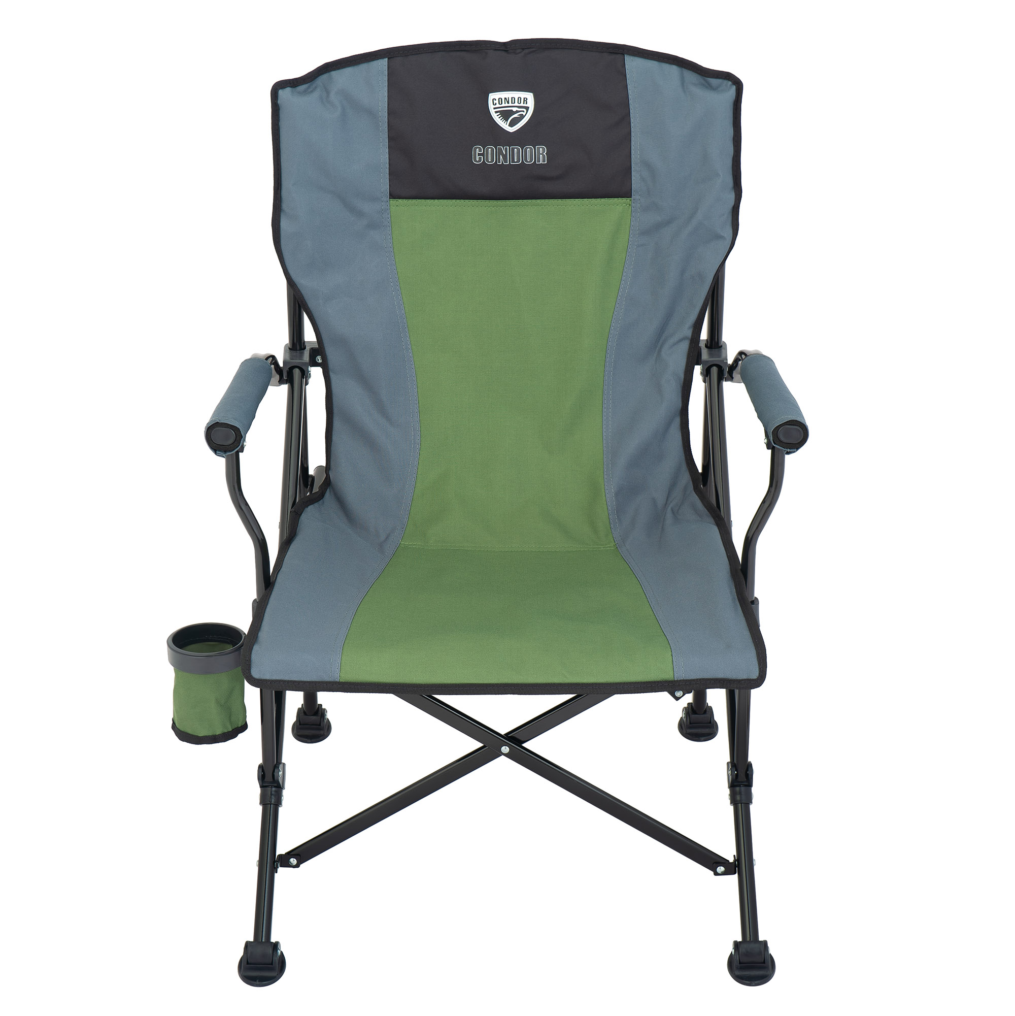 Кресло складное "CONDOR" с подлокотниками р. 55*66*43 см, цвет коричневый