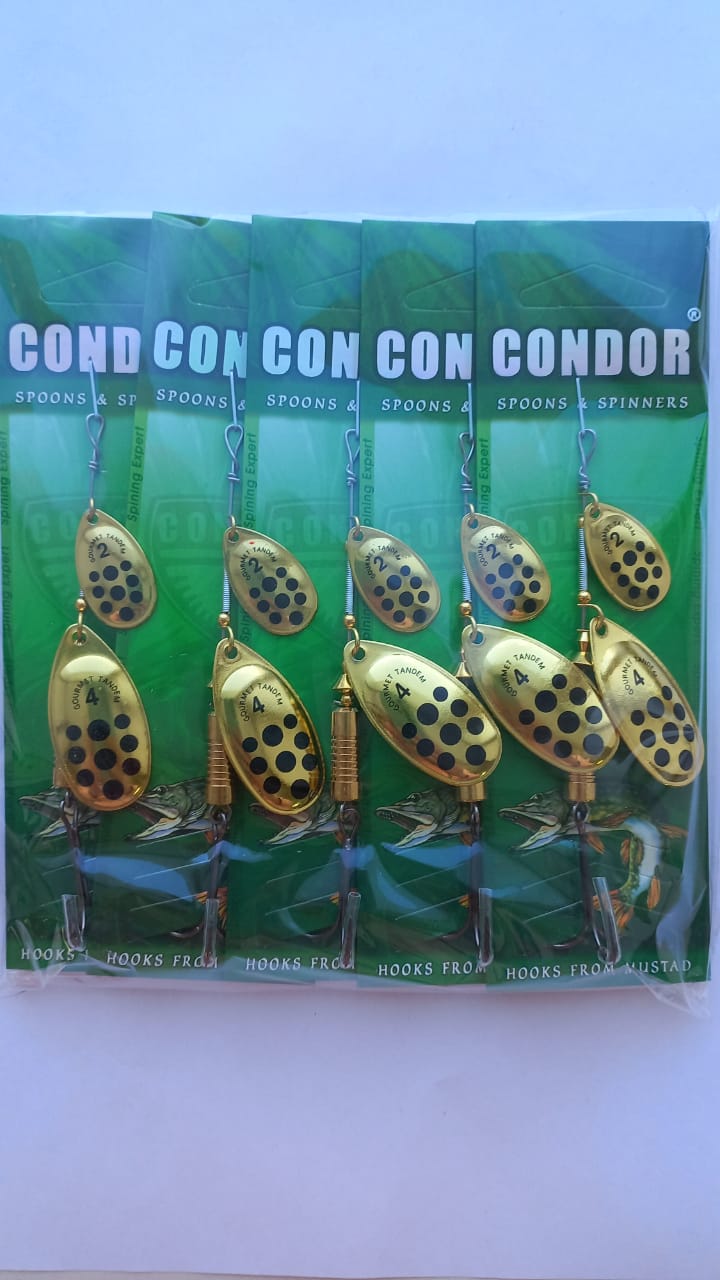 Блесна вращающаяся Condor Gourmet Tandem размер 4, вес 10,0 гр, цвет 716 (5шт)