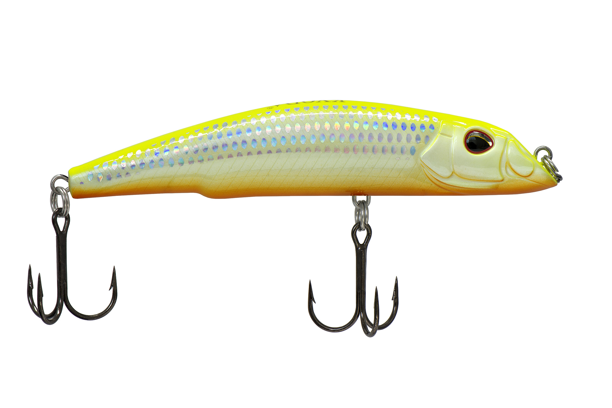 Воблер KYODA SHARK MINNOW-125F, длина 12,5 см, вес 27.0 гр, цвет P277-1, заглубление 0,5-1,0м.