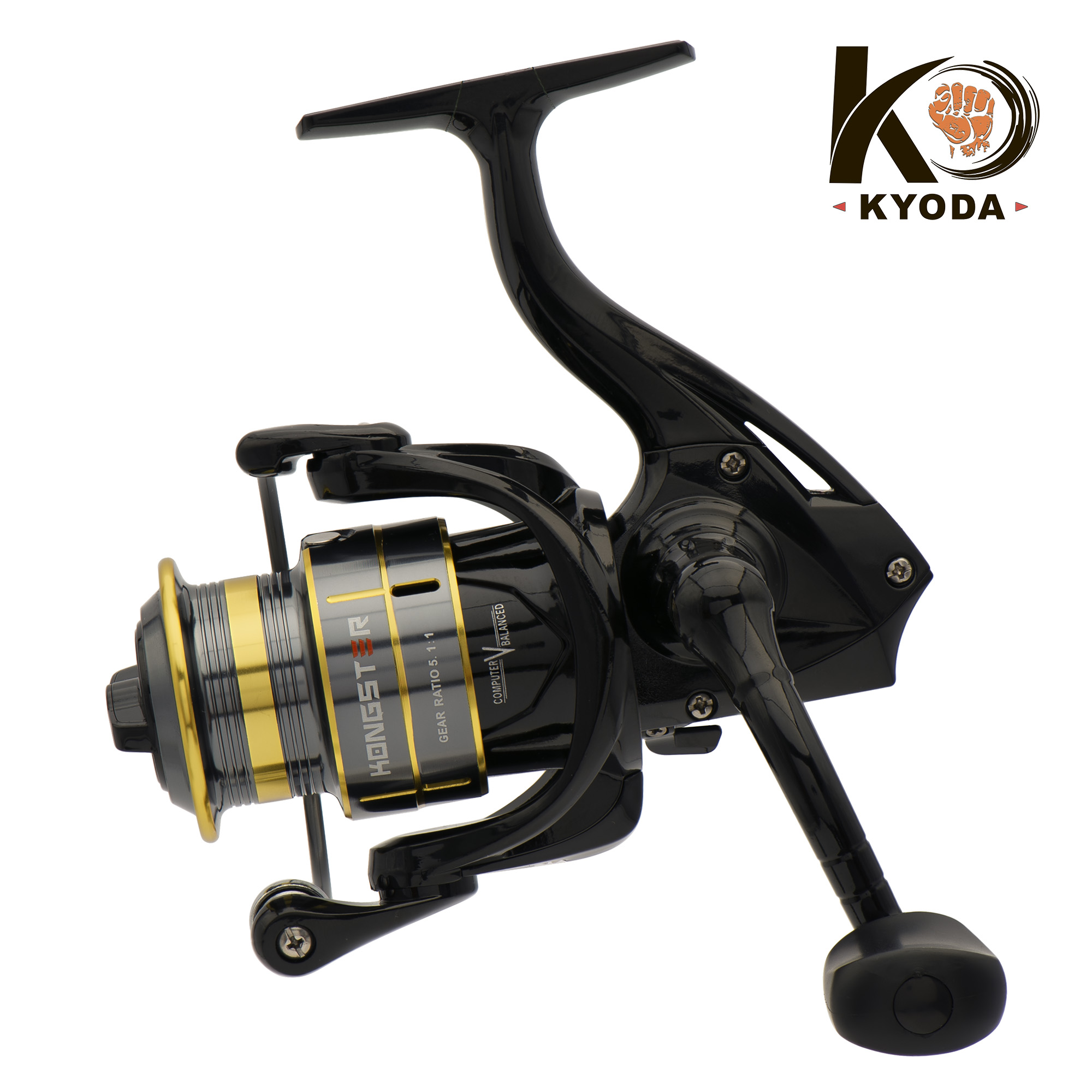Катушка KYODA "Kongster" 3000A, 8+1 подшипн., запасная шпуля, передний фрикцион