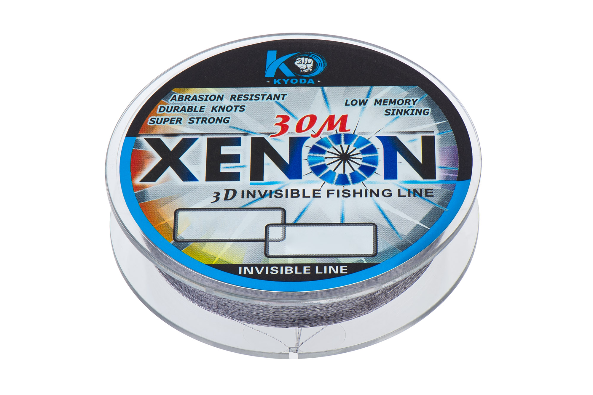 Леска KYODA XENON 3D, d - 0,128 мм, длина 30 м, разрывная нагрузка 1,70 кг (10 шт/упак)