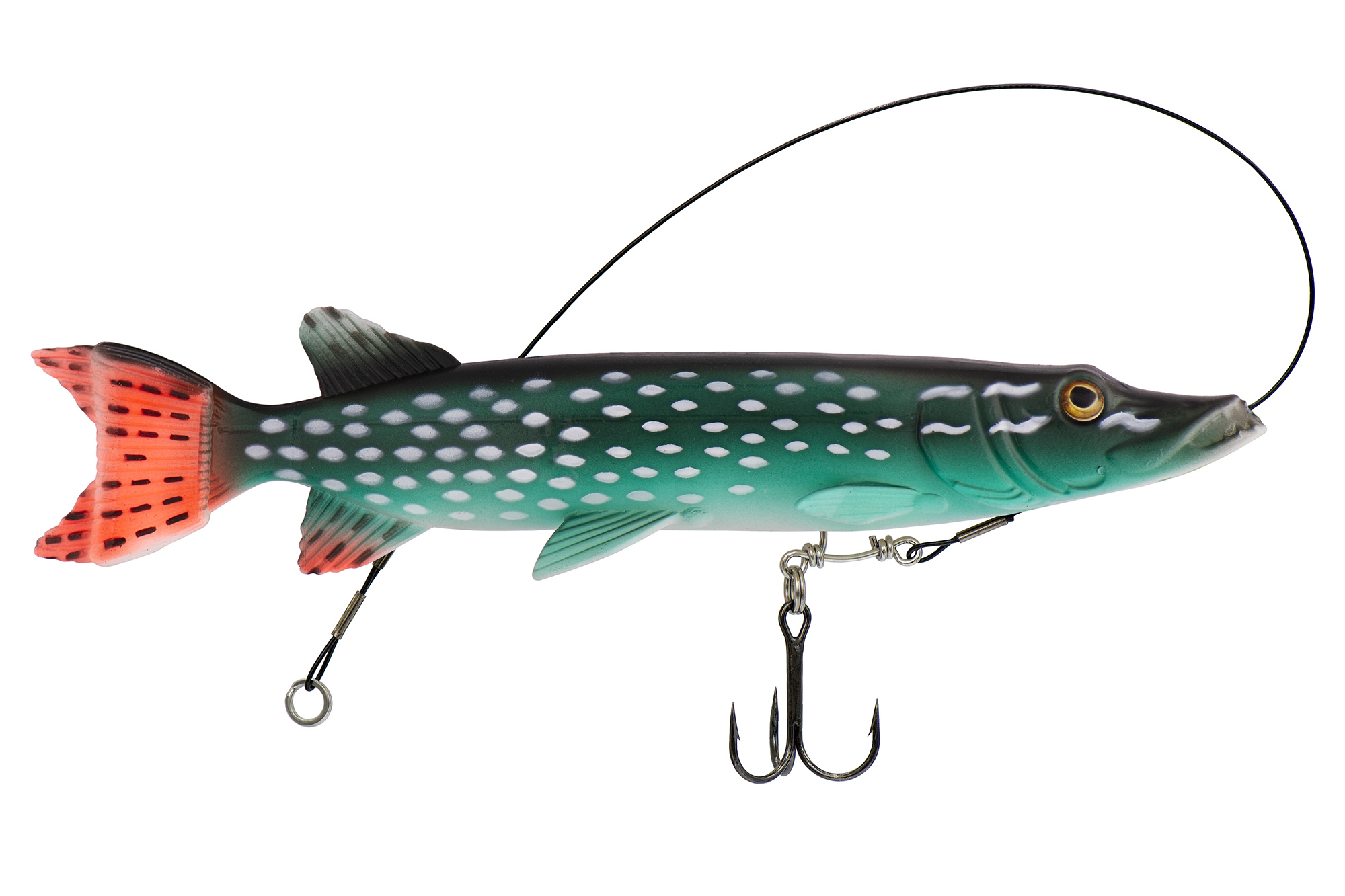 Виброхвост оснащенный KYODA LIVE PIKE, размер 190 мм, вес 60 гр, цвет 056, 1 шт