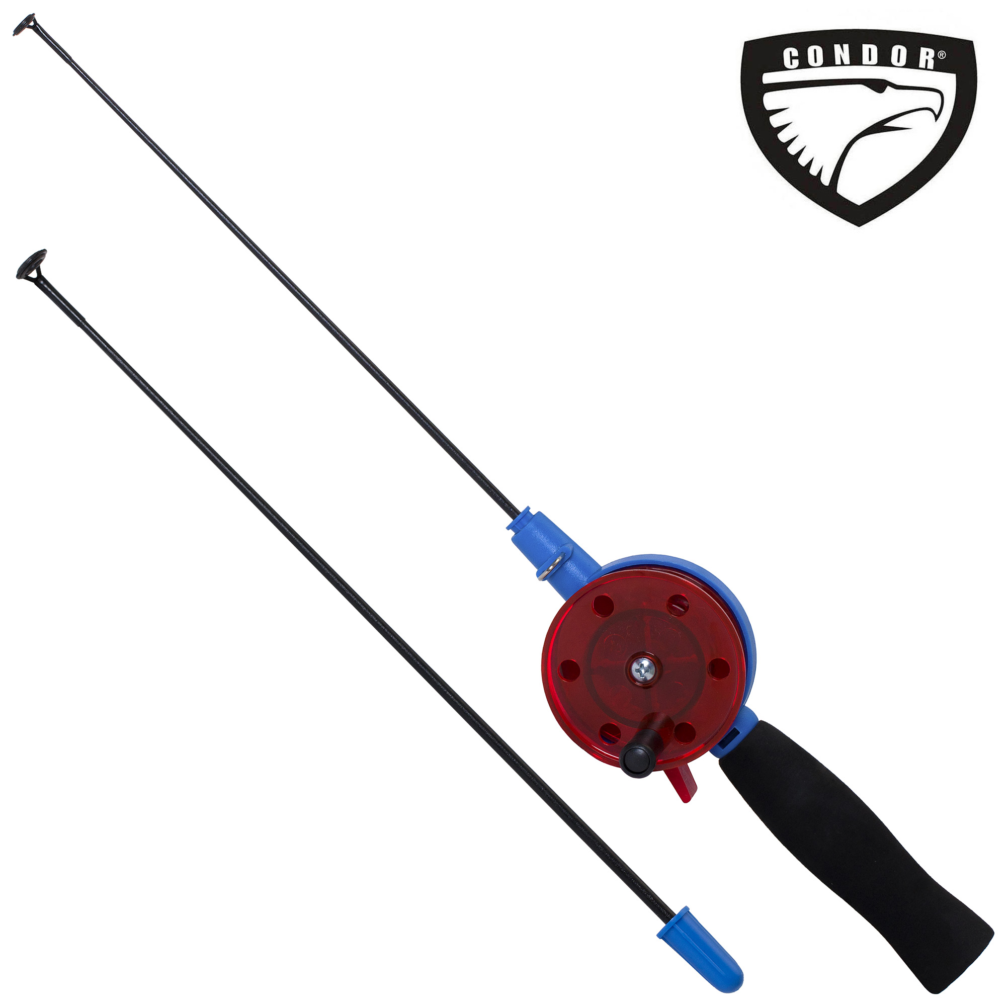 Удочка зимняя "CONDOR"  YL-503, средняя катушка, неопреновая ручка, тюльпан металл.