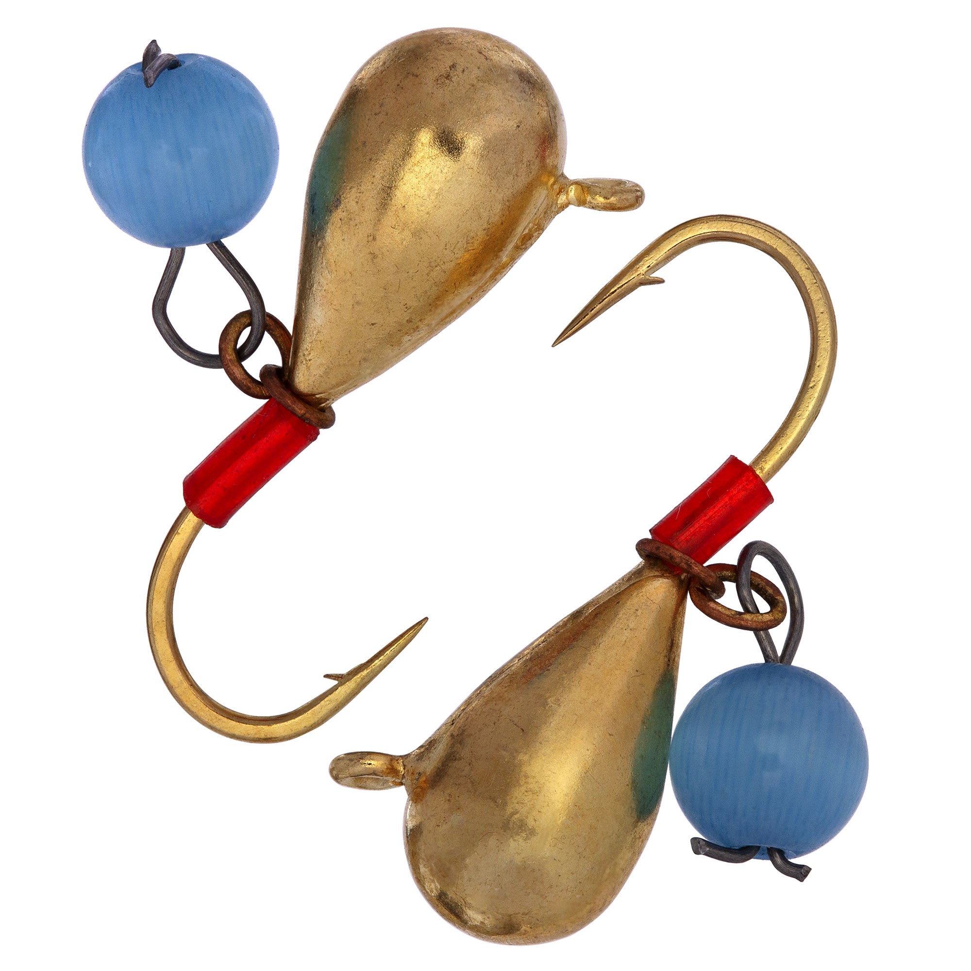 Капля с ушком d 5,0 мм, безмотылка,  вес 1,8 гр, золото Кошачий глаз/10 шт/