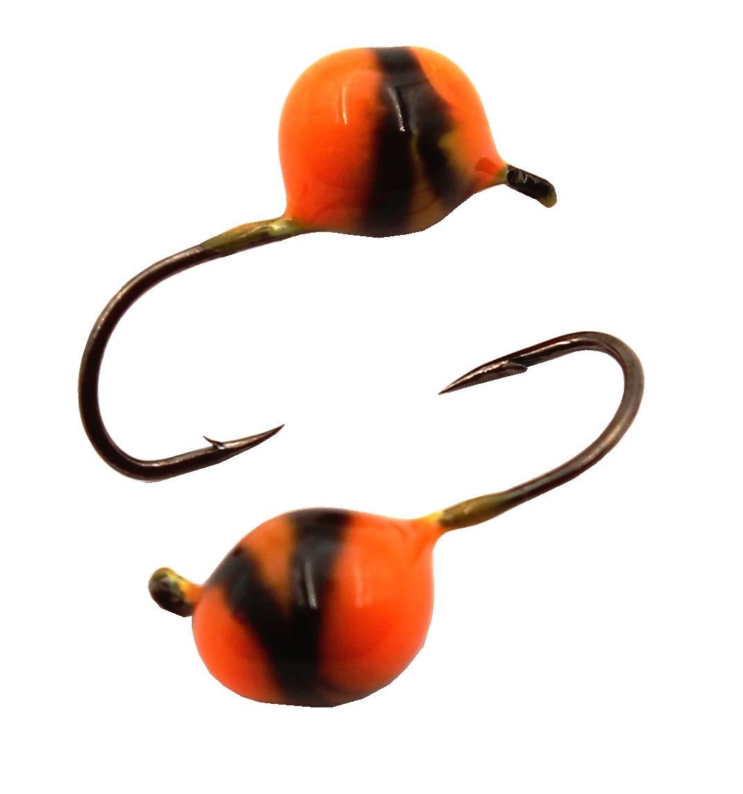 Дробинка с ушком d 4,0 мм, вес 0,8 гр, оранжевый-винт /10 шт/