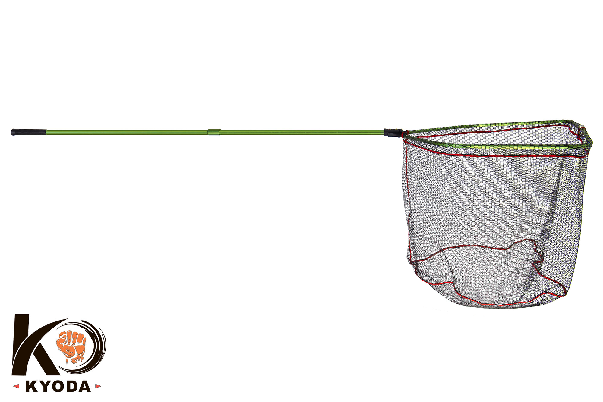 Подсак "KYODA" FZ-7585 складной, прямоугольный, прорезин.ткань, ручка 2,1 м, размер 75 Х 85 см