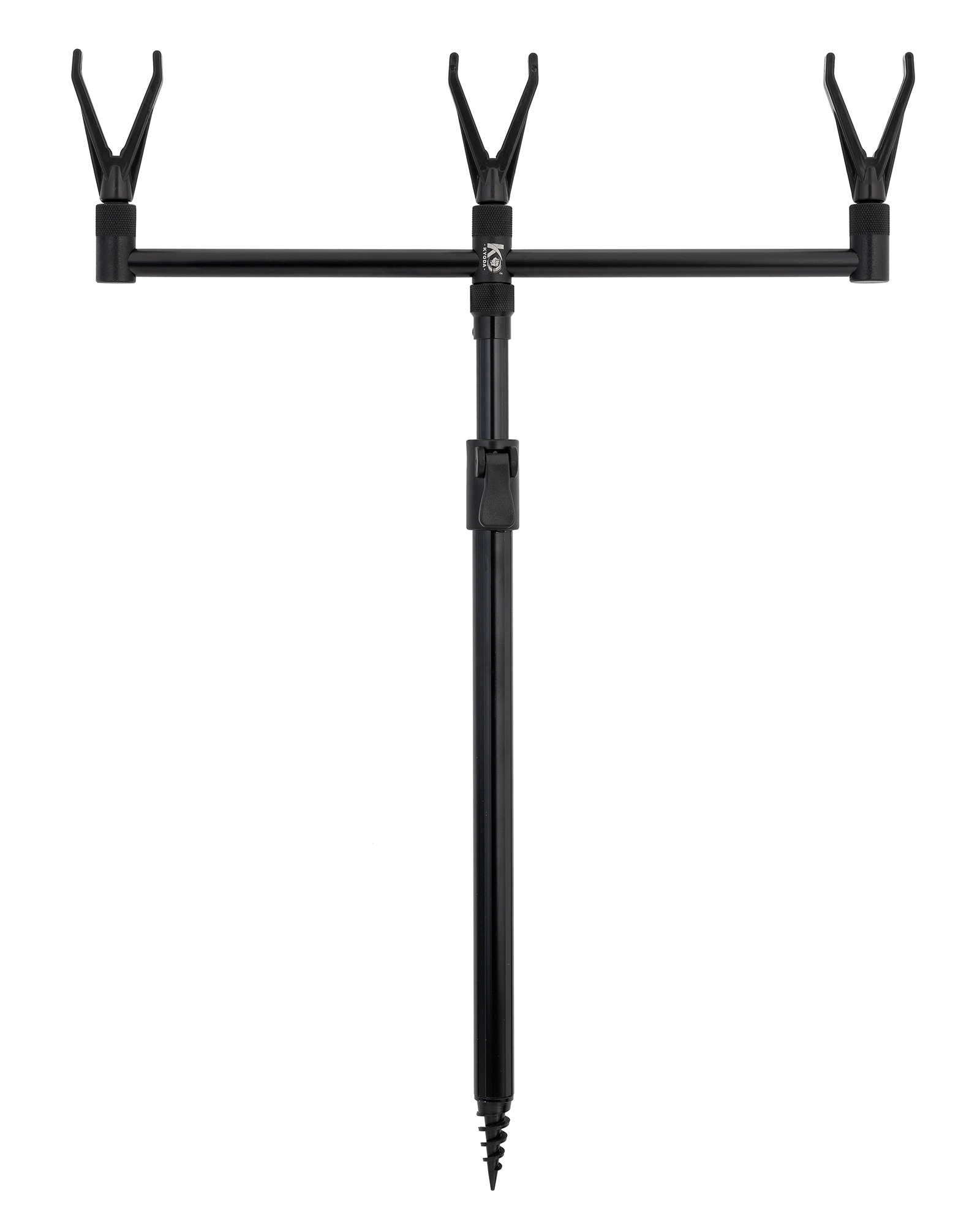 Комплект подставки для удочек KYODA, на 3 удочки, тычка винт, в чехле