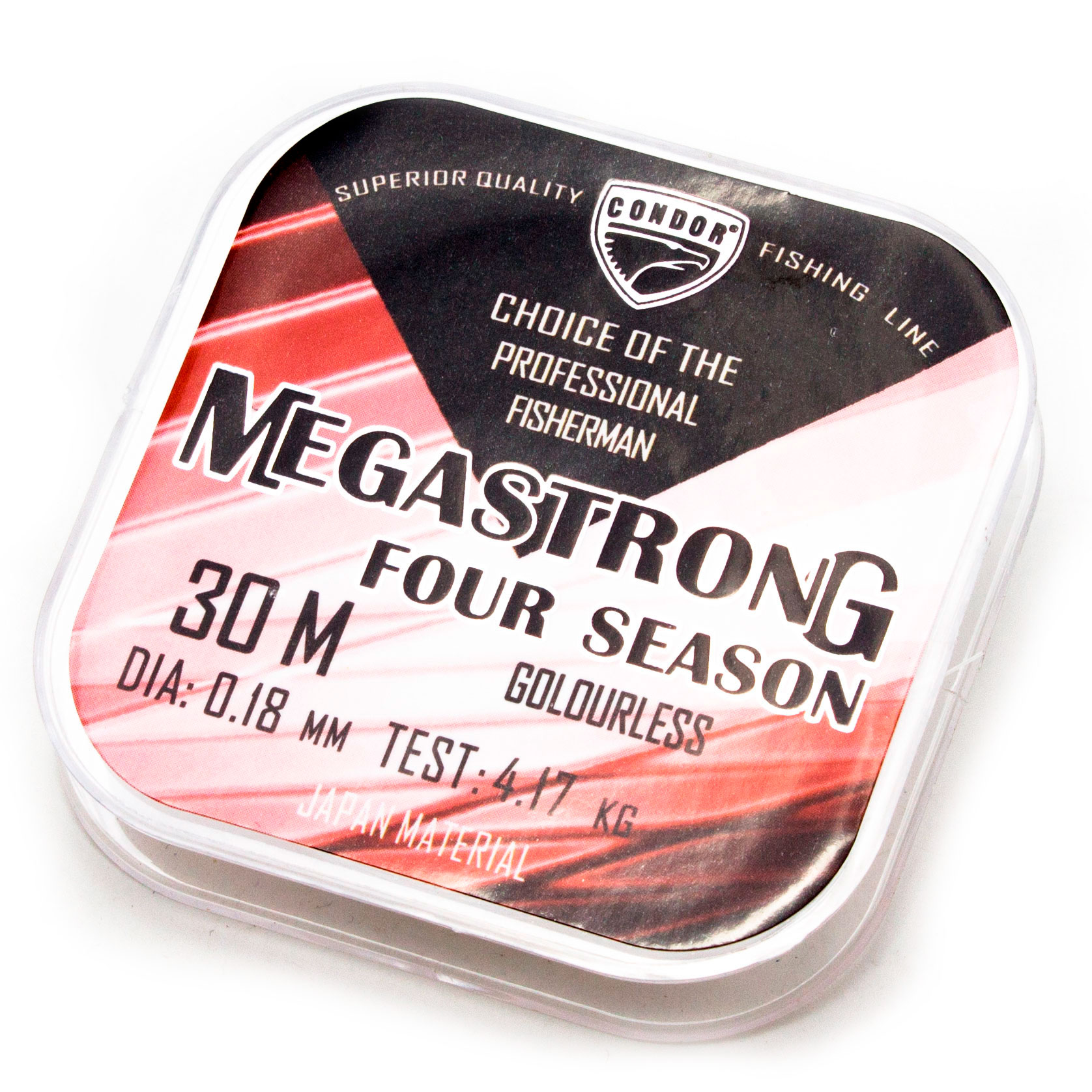 Megastrong Four Season d-0,18 мм, L-30 м,  разрывная нагрузка 4,17 кг (20 шт)