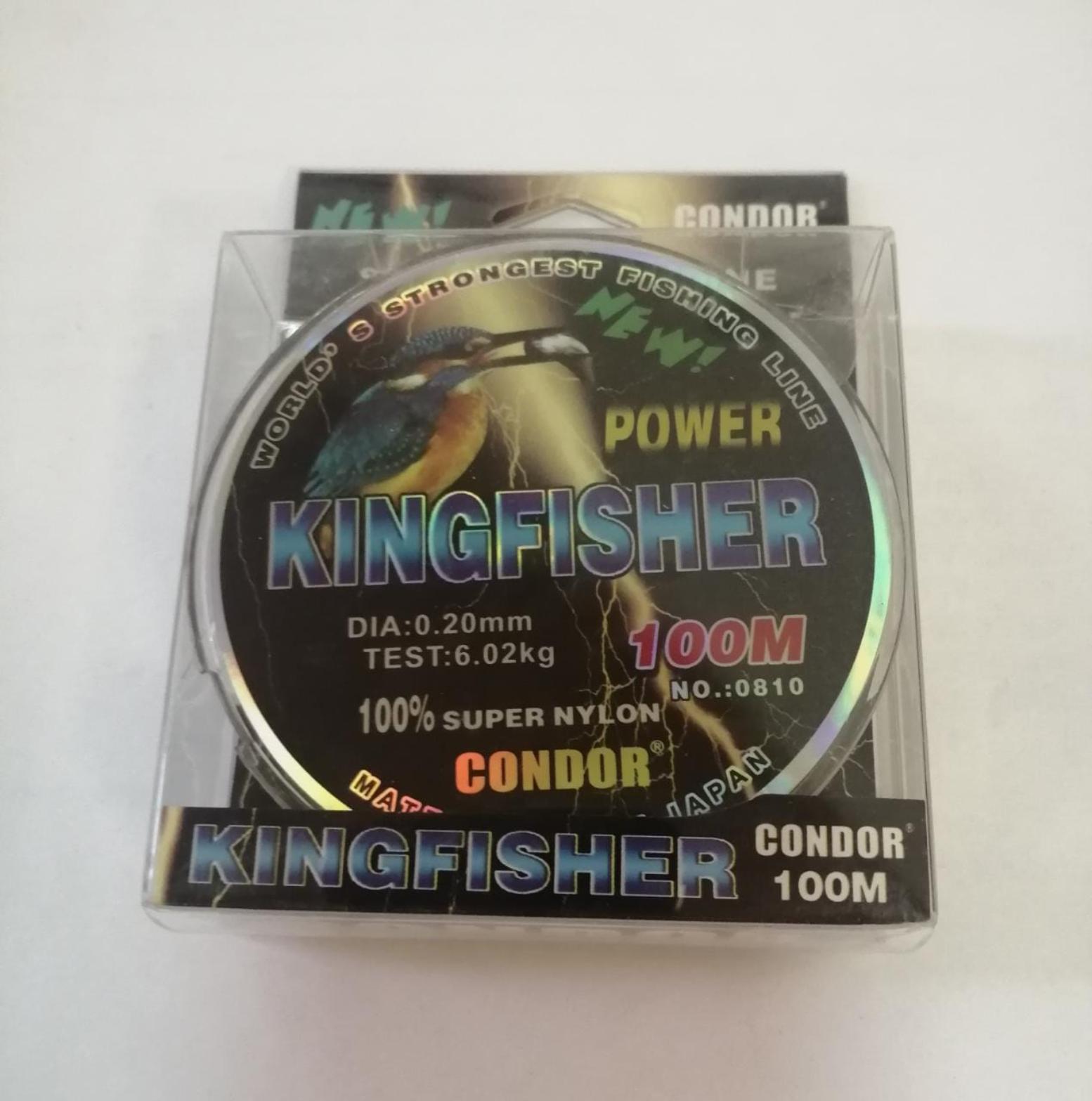 Kingfisher  Condor d-0,20 мм, L-100 м,  разрывная нагрузка 6,02 кг (10 шт)
