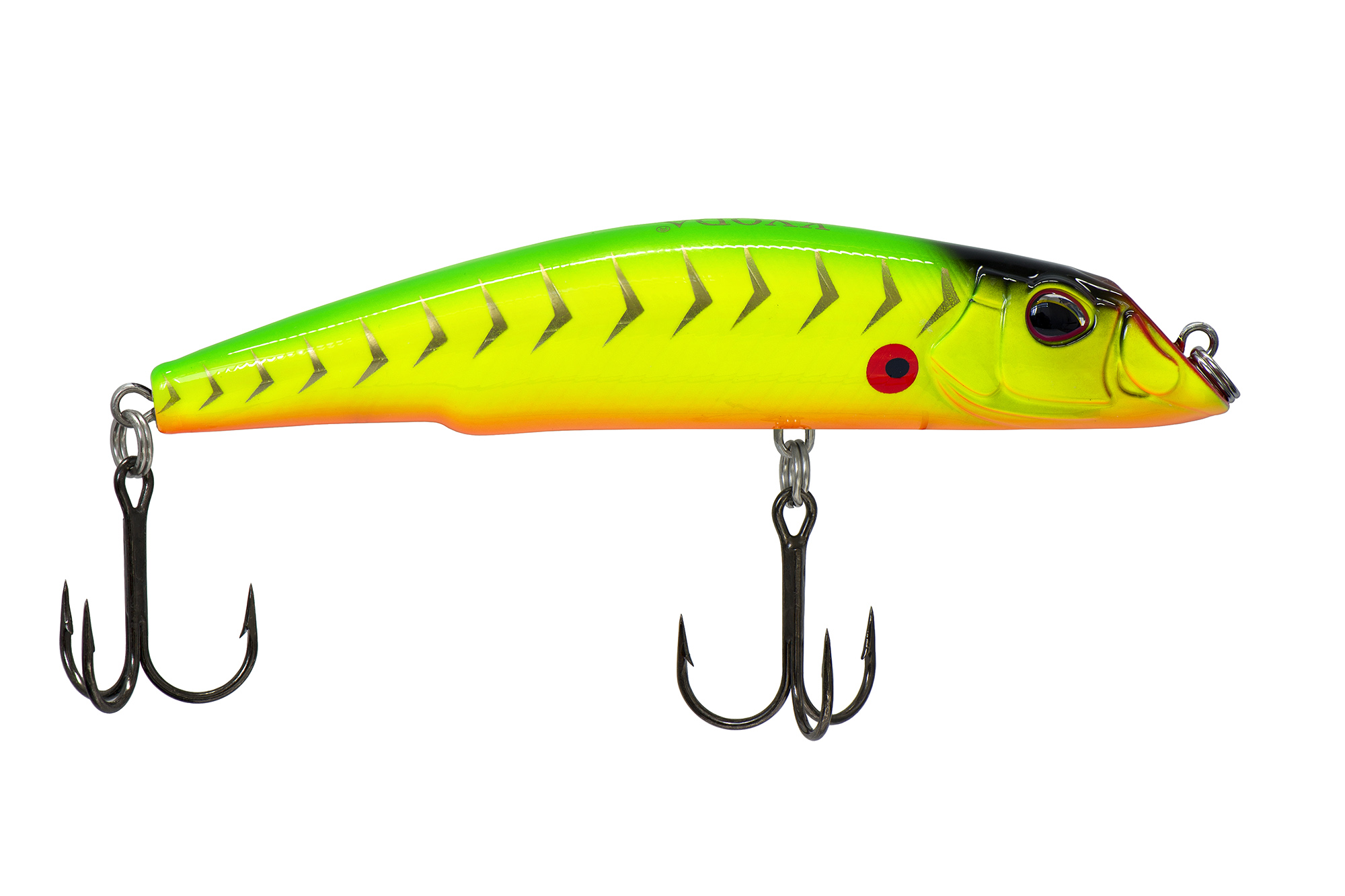 Воблер KYODA SHARK MINNOW-105F, длина 10,5 см, вес 18.0 гр, цвет P692, заглубление 0,5-1,0м.