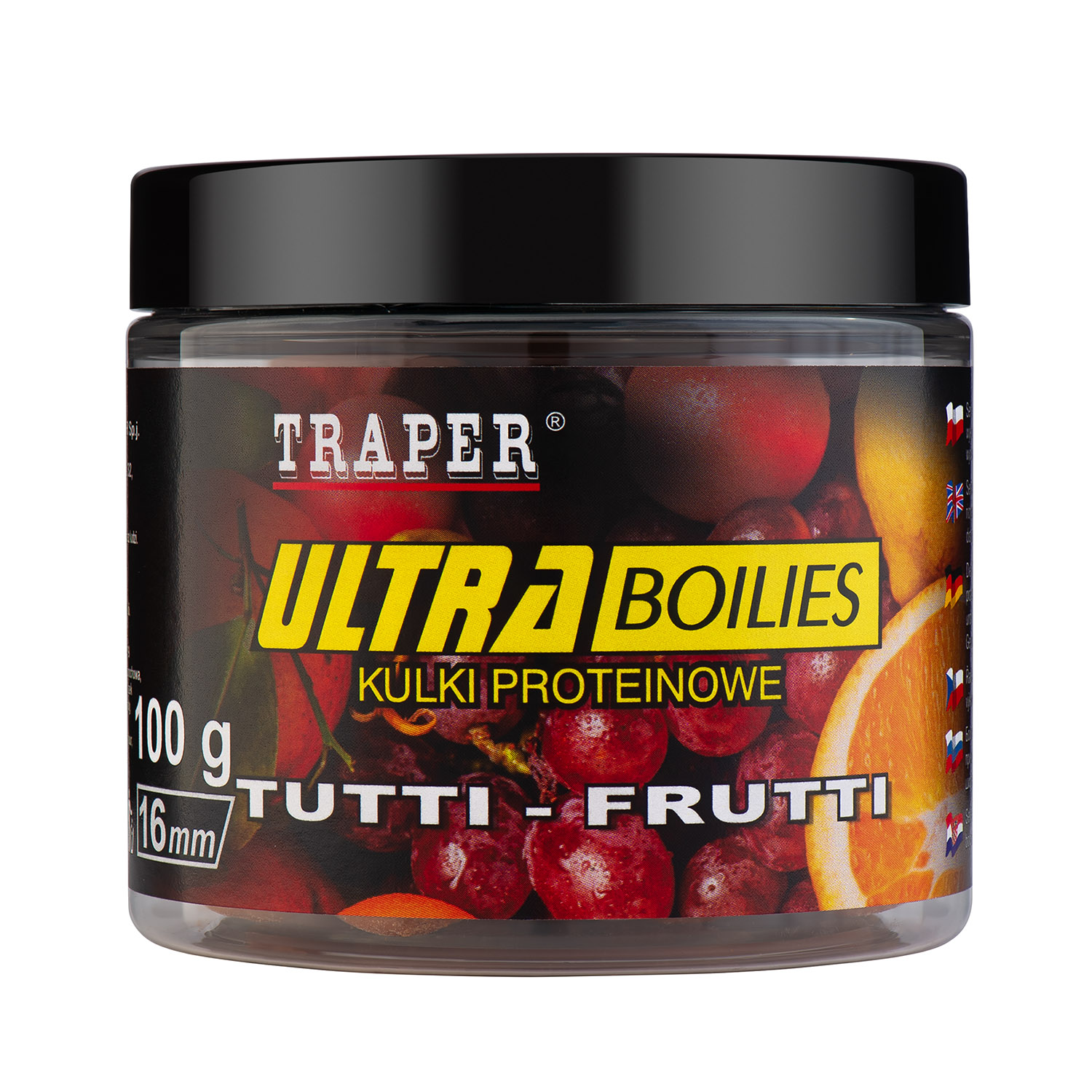 Бойлы TRAPER ULTRA 16 мм, 100 гр, Tutti-Frutt