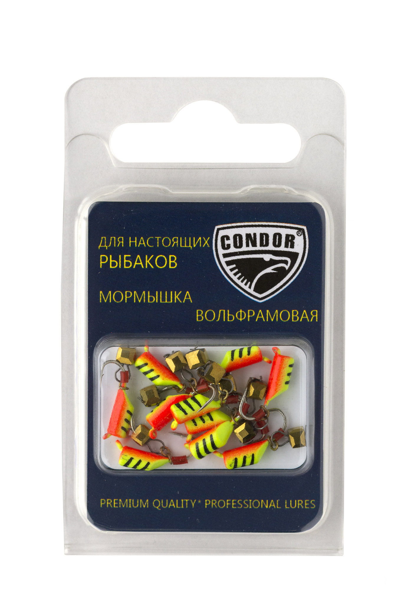 Безмотылка Столбик с подвес. куб. хамелеон d 3,0 мм, вес 0,75 гр, желтый с полосками красный/10 шт/ Безмотылка Столбик с подвес. куб. хамелеон d 3,0 мм, вес 0,75 гр, желтый с полосками красный/10 шт/