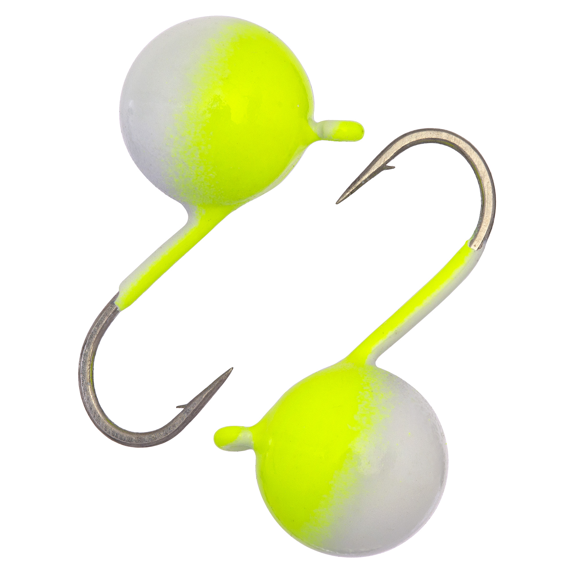 Дробинка с ушком d 3,0 мм, вес 0,3 гр, фосфор-лимон /10 шт/