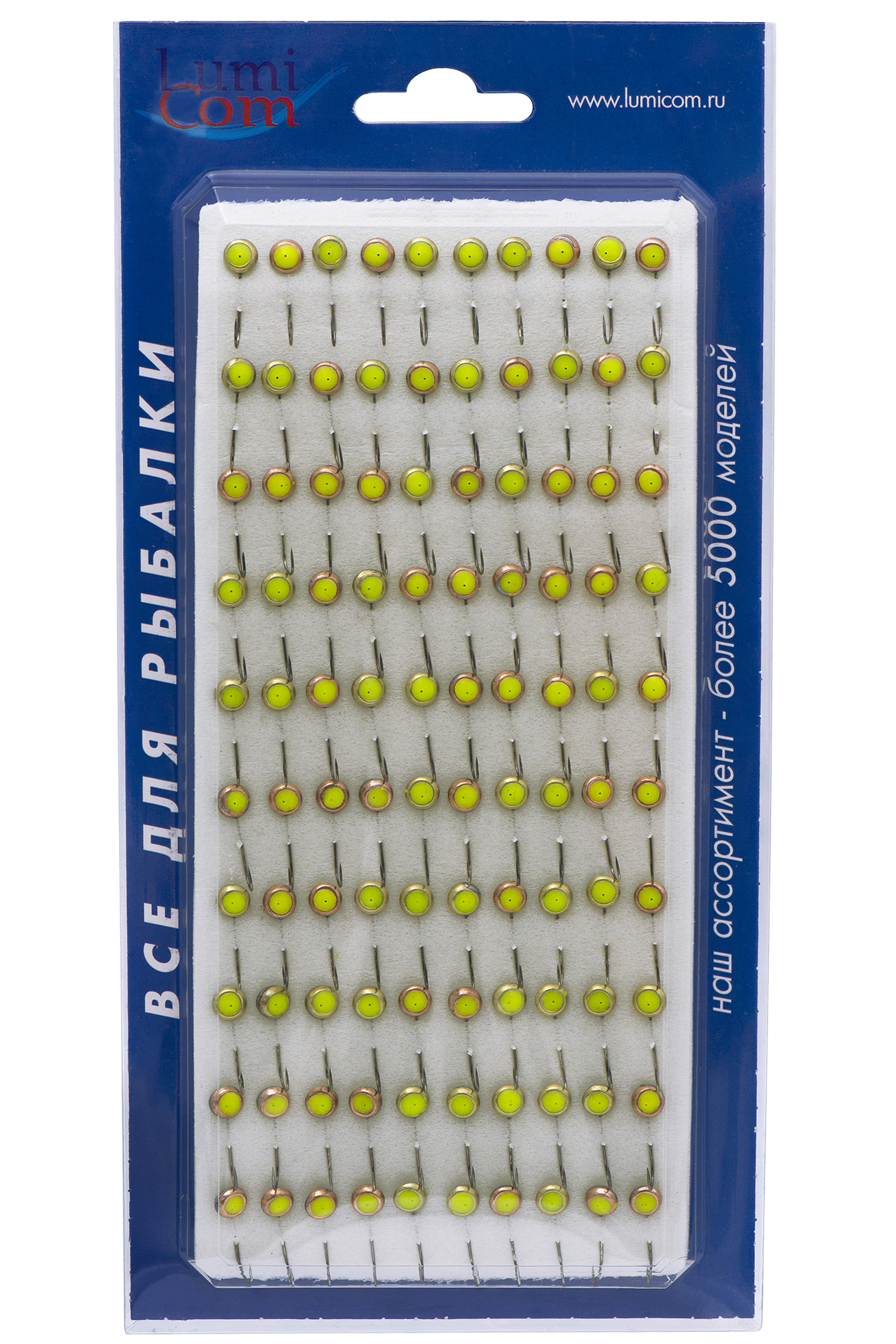 Мормышка метал паяная с фосфорной каплей №34-Ф d6  кр. №12 /100шт/