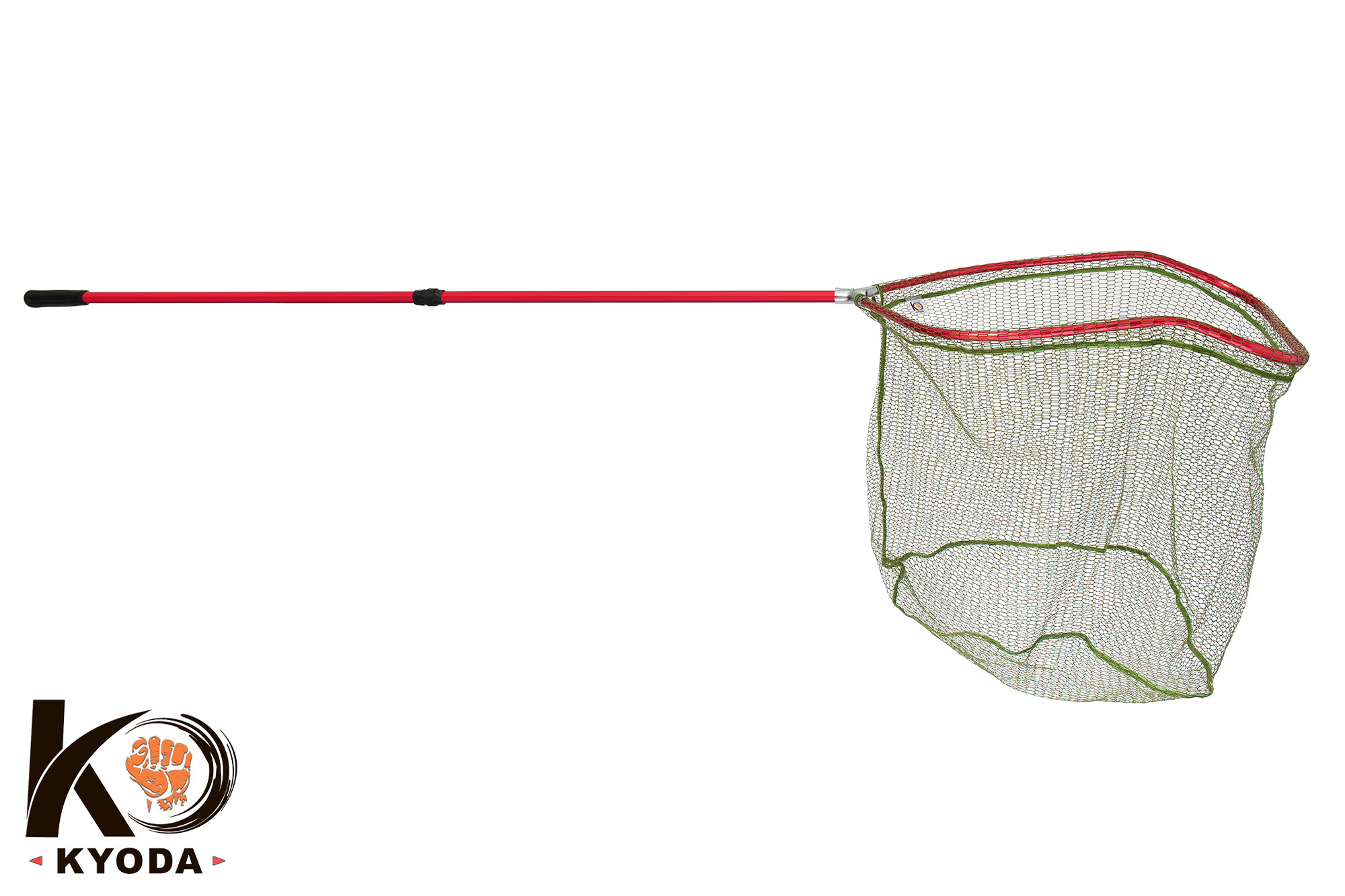 Подсак "KYODA" FJDA-7060 складной, прямоугольный, прорезин.ткань, ручка 2,1 м, размер 70 Х 60 см