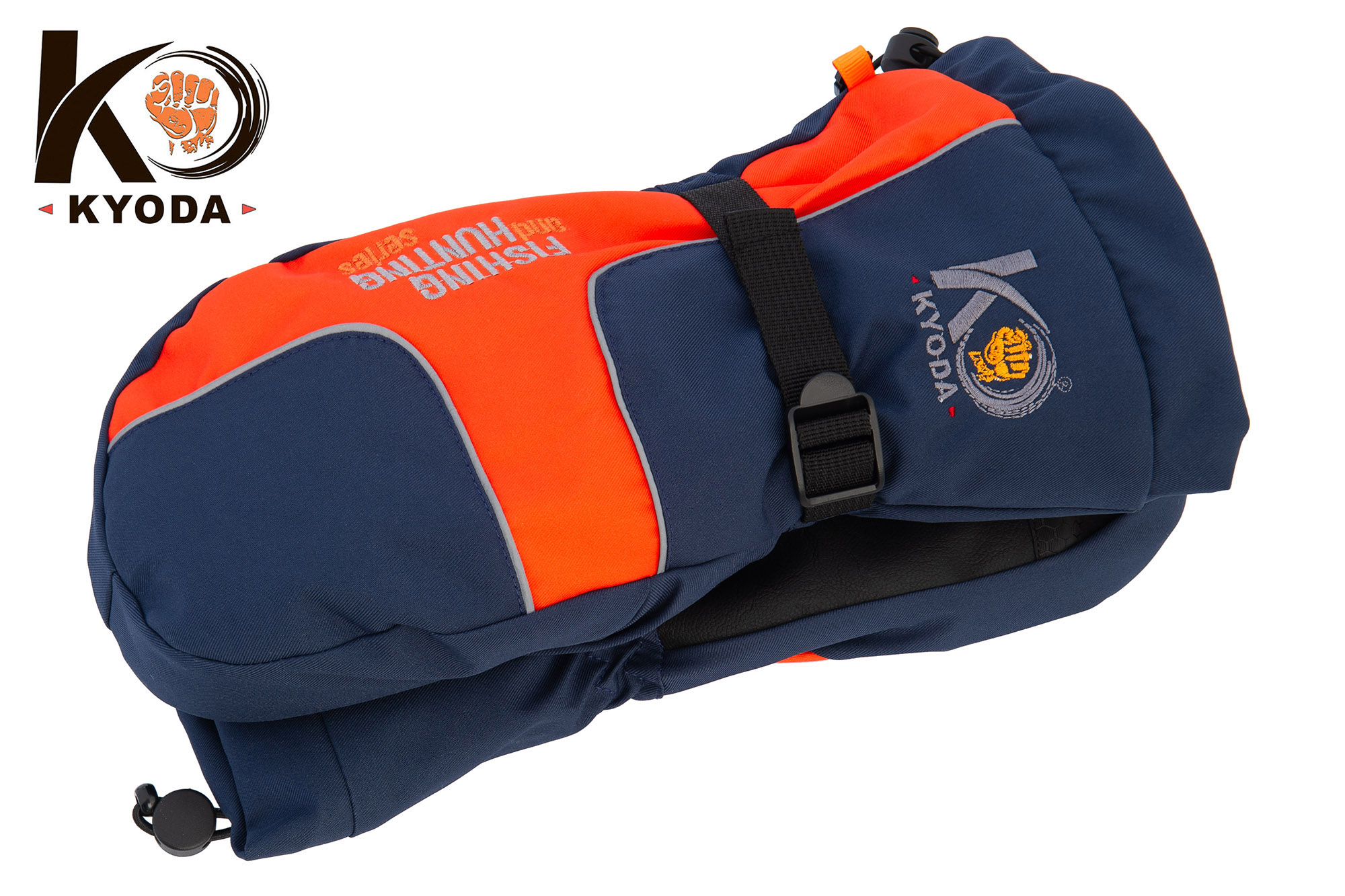 Рукавицы KYODA, мод. K-166, фольга изнутри, цвет тёмно-синий/оранж, размер XL Рукавицы KYODA, мод. K-166, фольга изнутри, цвет тёмно-синий/оранж, размер XL