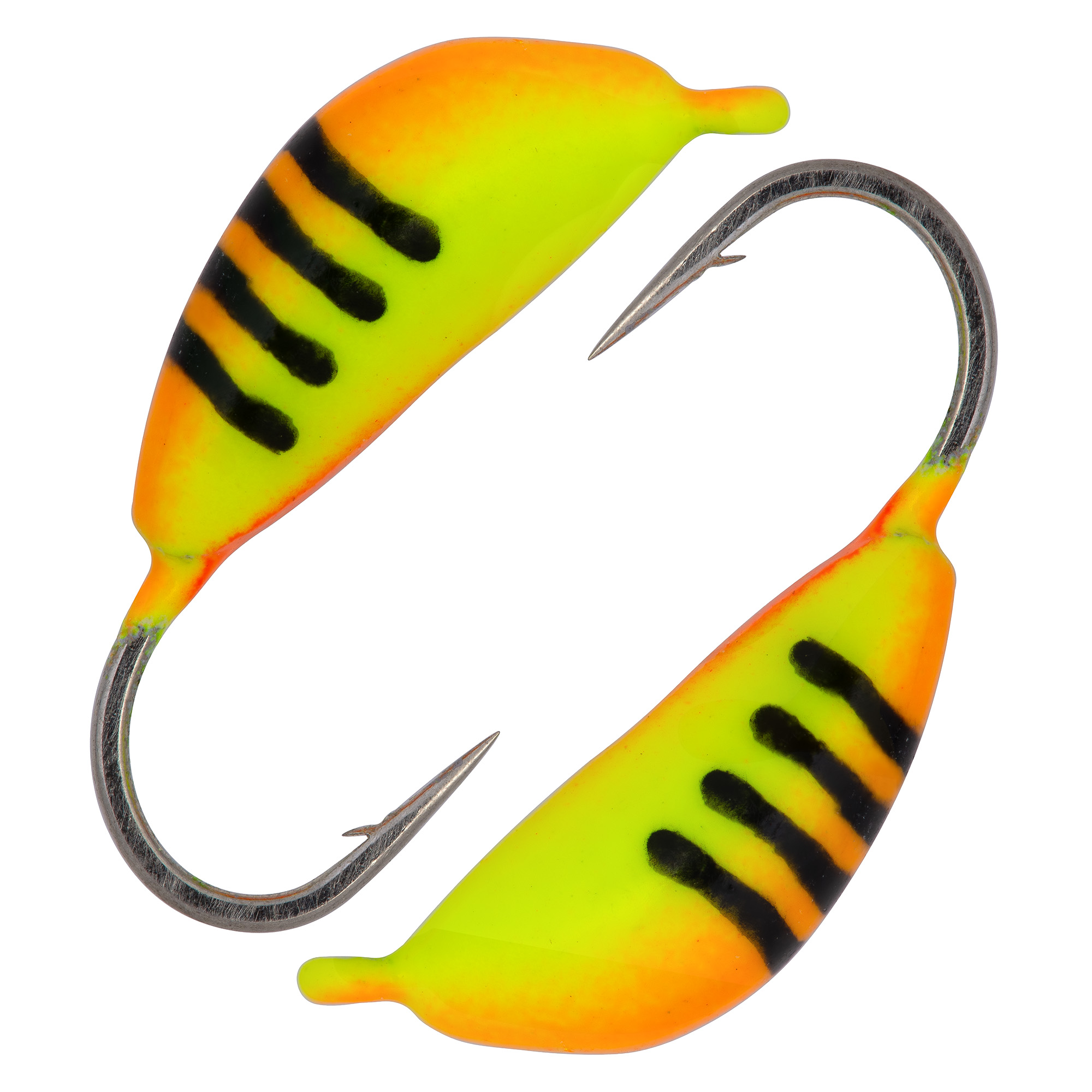 Банан d 2,5 мм, вес 0,5 гр,  цвет красный с полосками+желтый /10 шт/