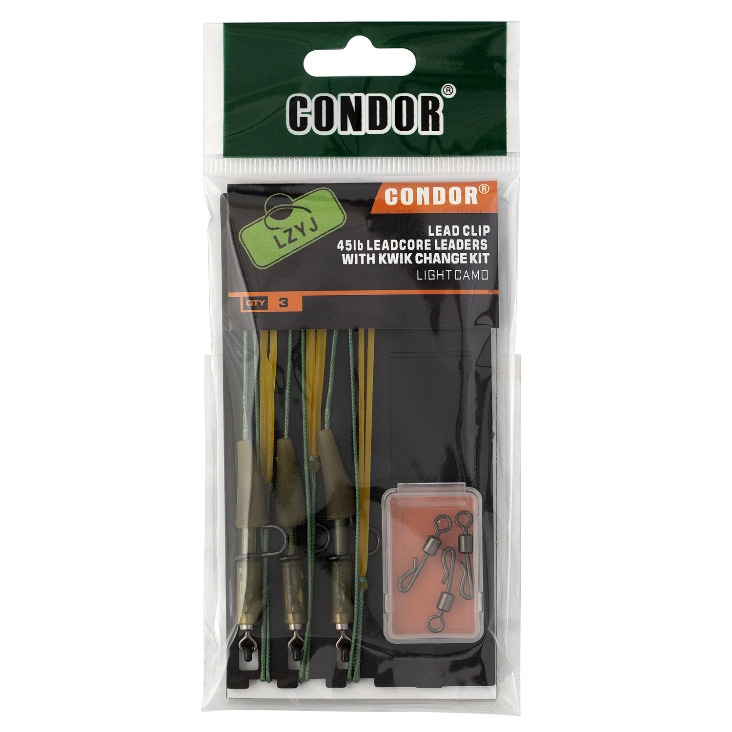 Lead core с безопасной клипсой 3 шт/ (5 уп)