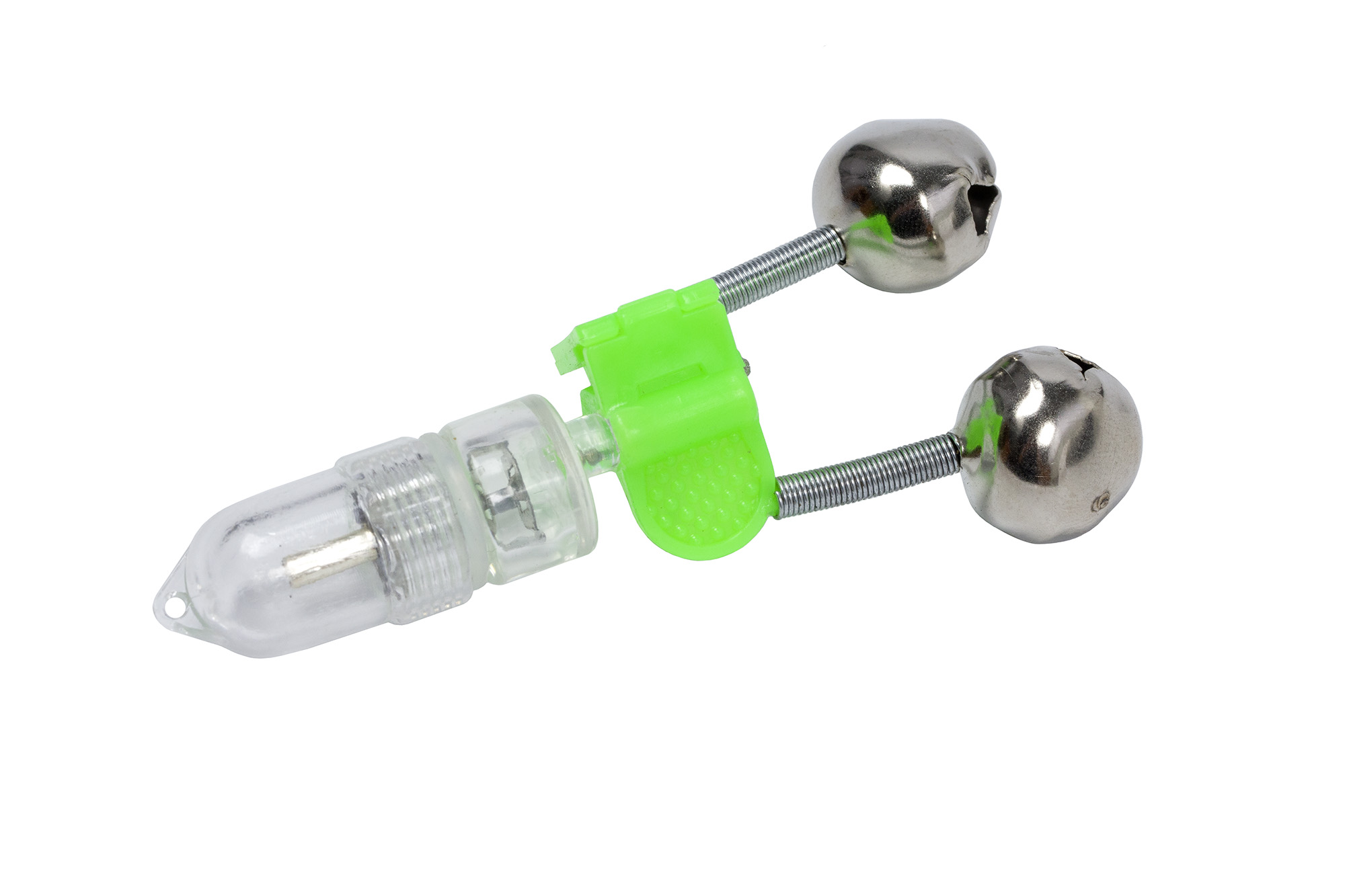 Бубенчик с пластиковым зажимом, двойной со светлячком (1 шт) блистер Бубенчик с пластиковым зажимом, двойной со светлячком (1 шт) блистер