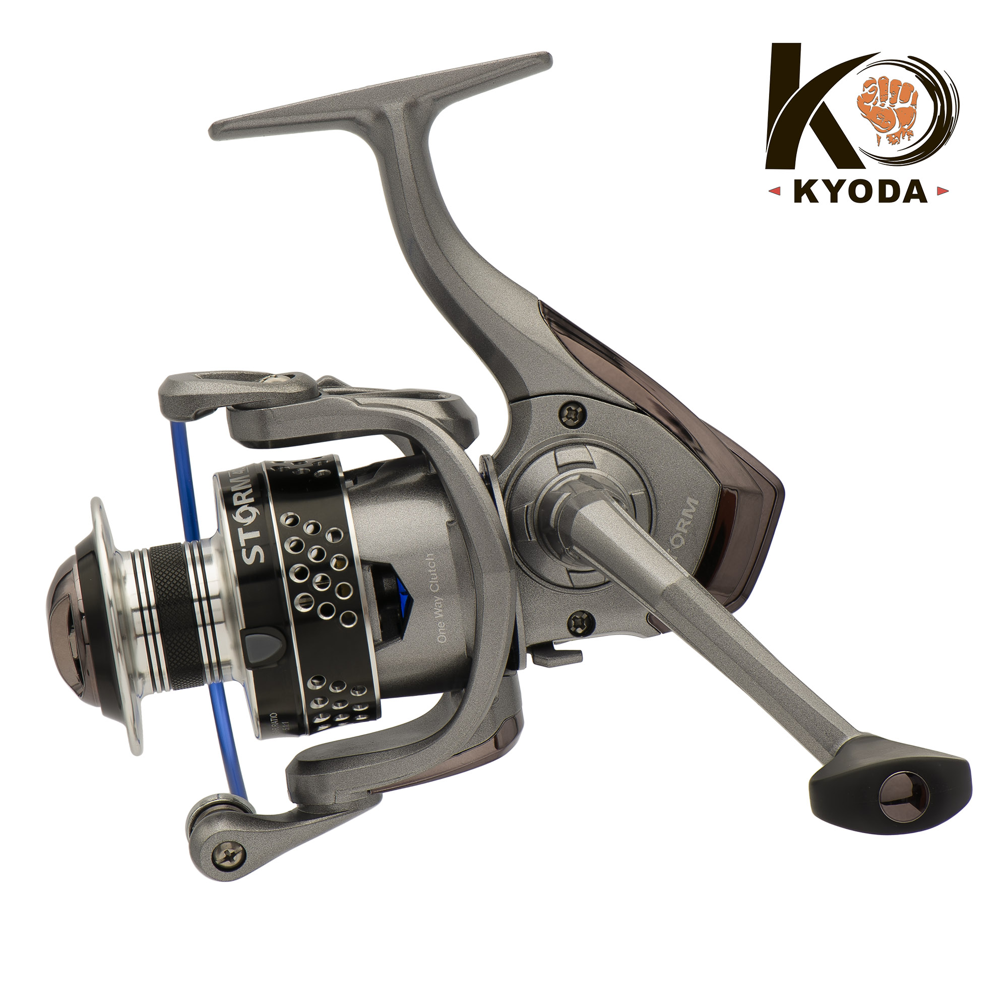 Катушка KYODA "Storm"2000A, 8+1 подшипн., запасная шпуля, передний фрикцион