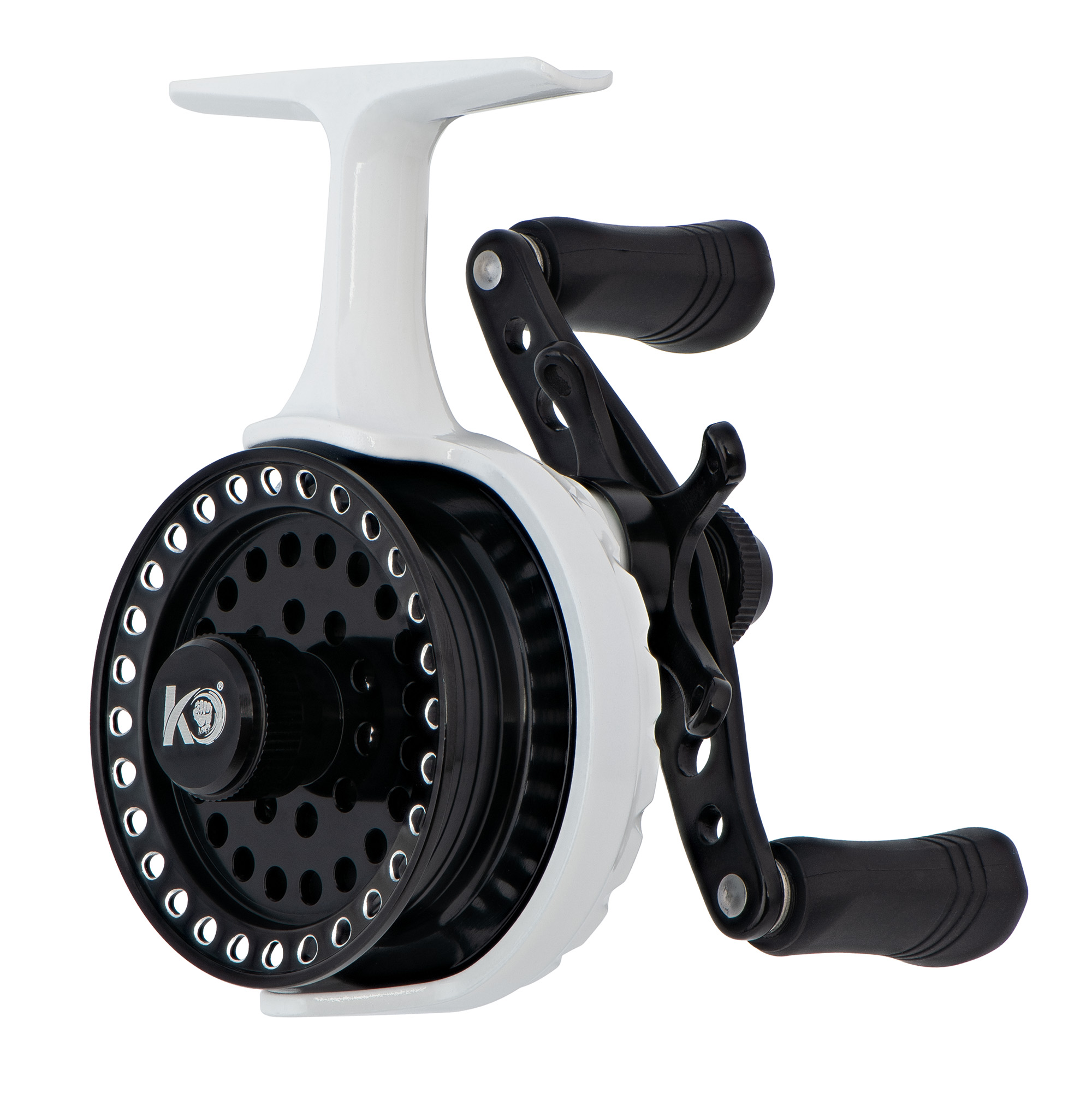 Катушка инерционная "KYODA" FISHER, корпус пластик, шпуля металл, диам.внутр.45/внеш.55