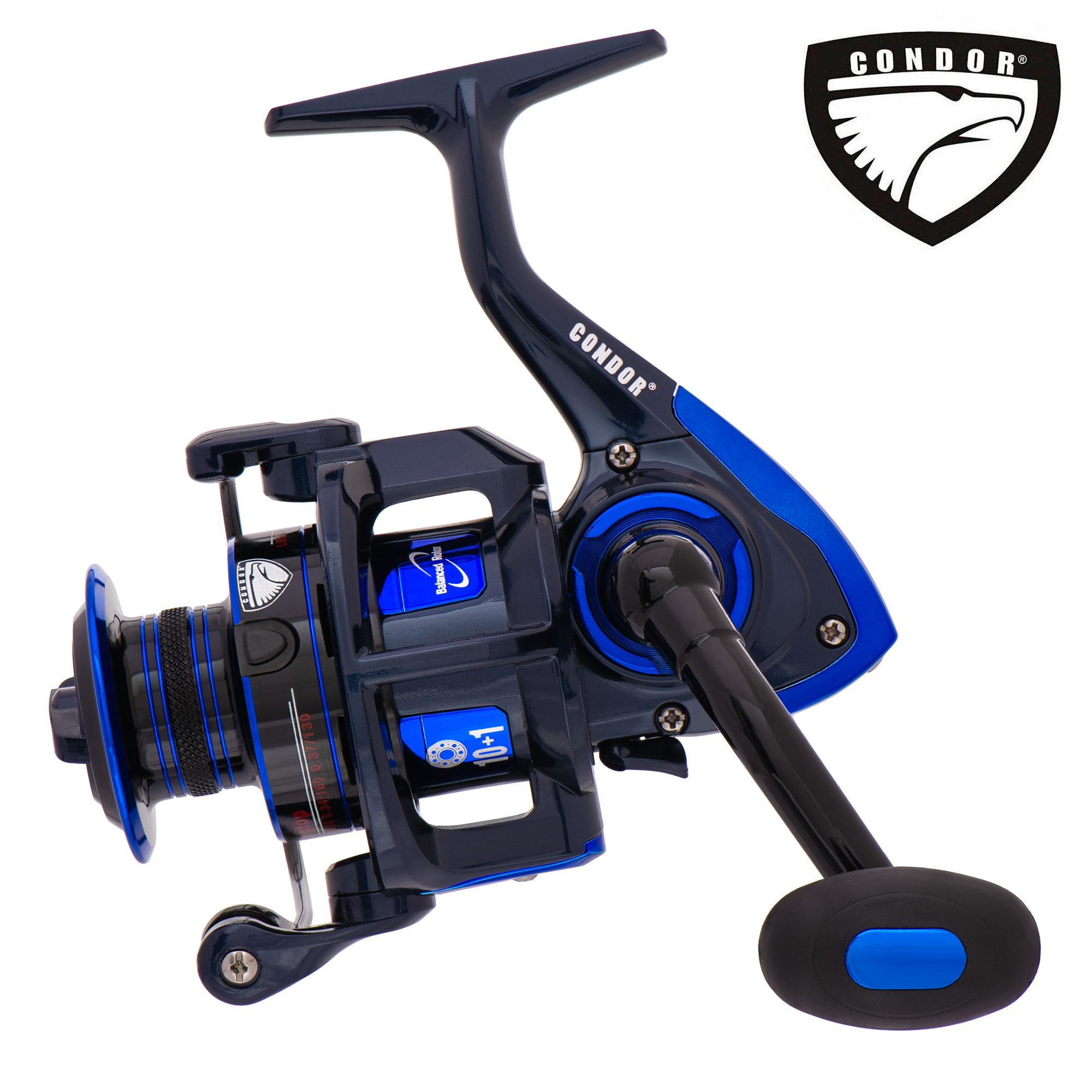 Катушка Condor "King Top" KT2000, 10+1 подшипн., передний фрикцион, запасная шпуля