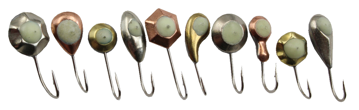 Мормышка паяная "РВС" ТИП-5Ф, фосфорн., крючок Mustad /90 шт/