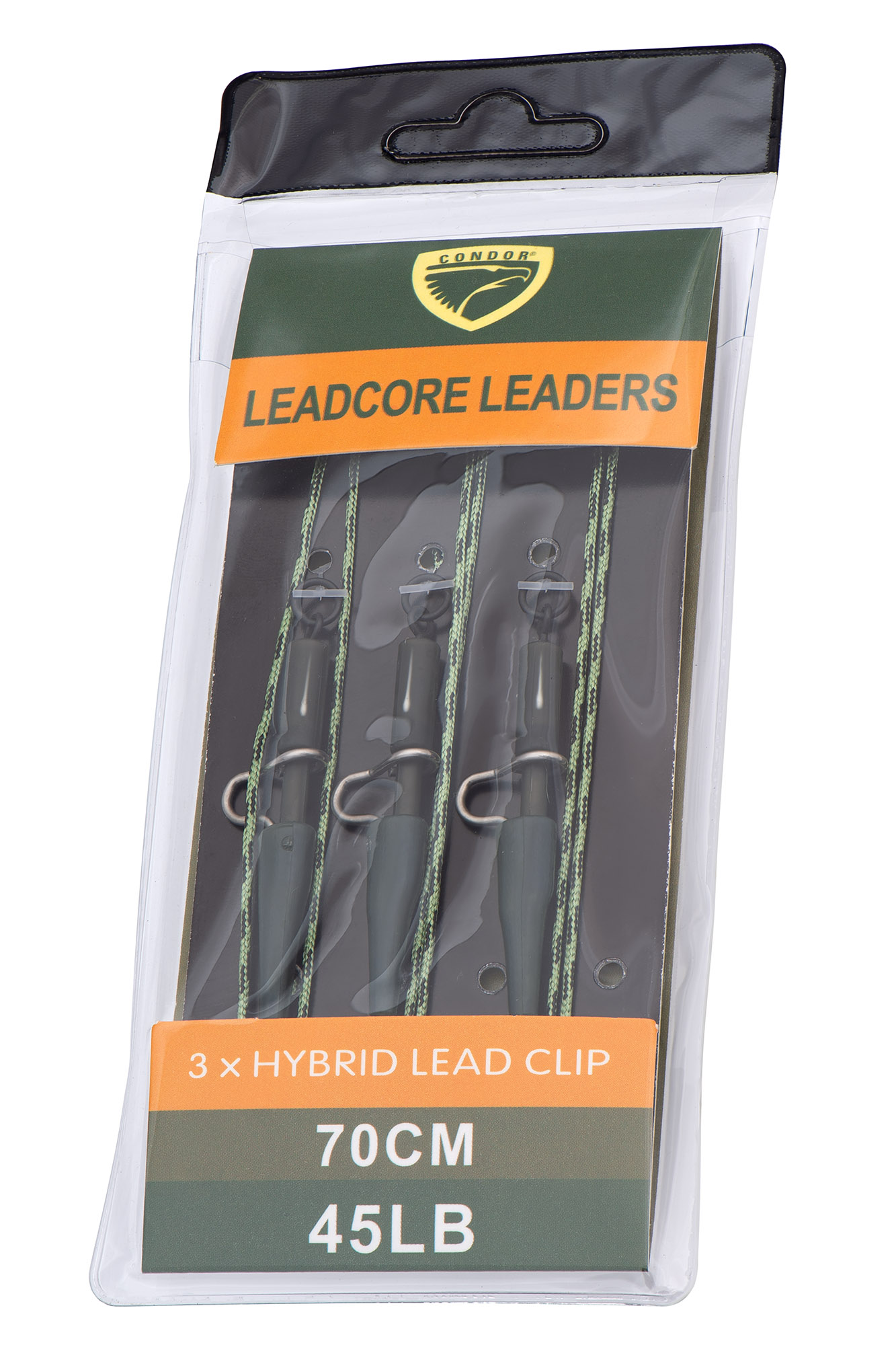 Поводок оснащённый CONDOR, длина 75 см (3 шт)