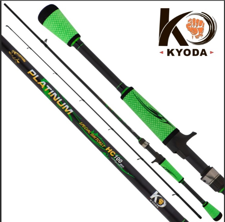 Спиннинг KYODA "PLATINUM" кастинговый, длина 2,15 м, тест 7-28 гр, carbon, штекер