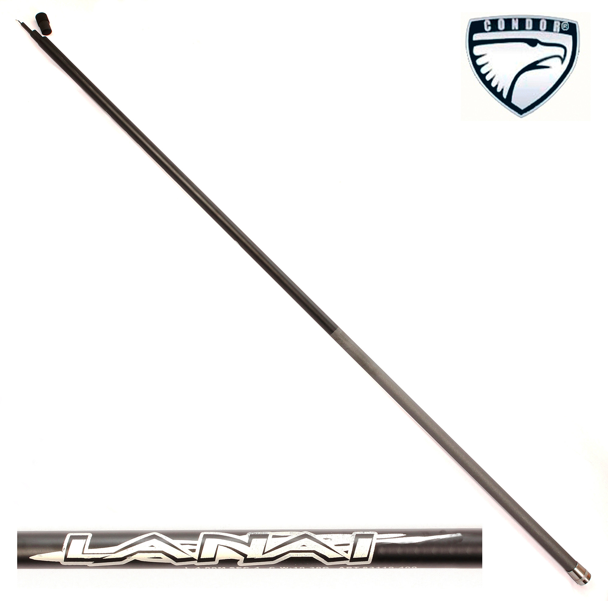 Удилище Condor Lanai  б/к, длина 4 м, тест 10-40 гр, carbon IM-7