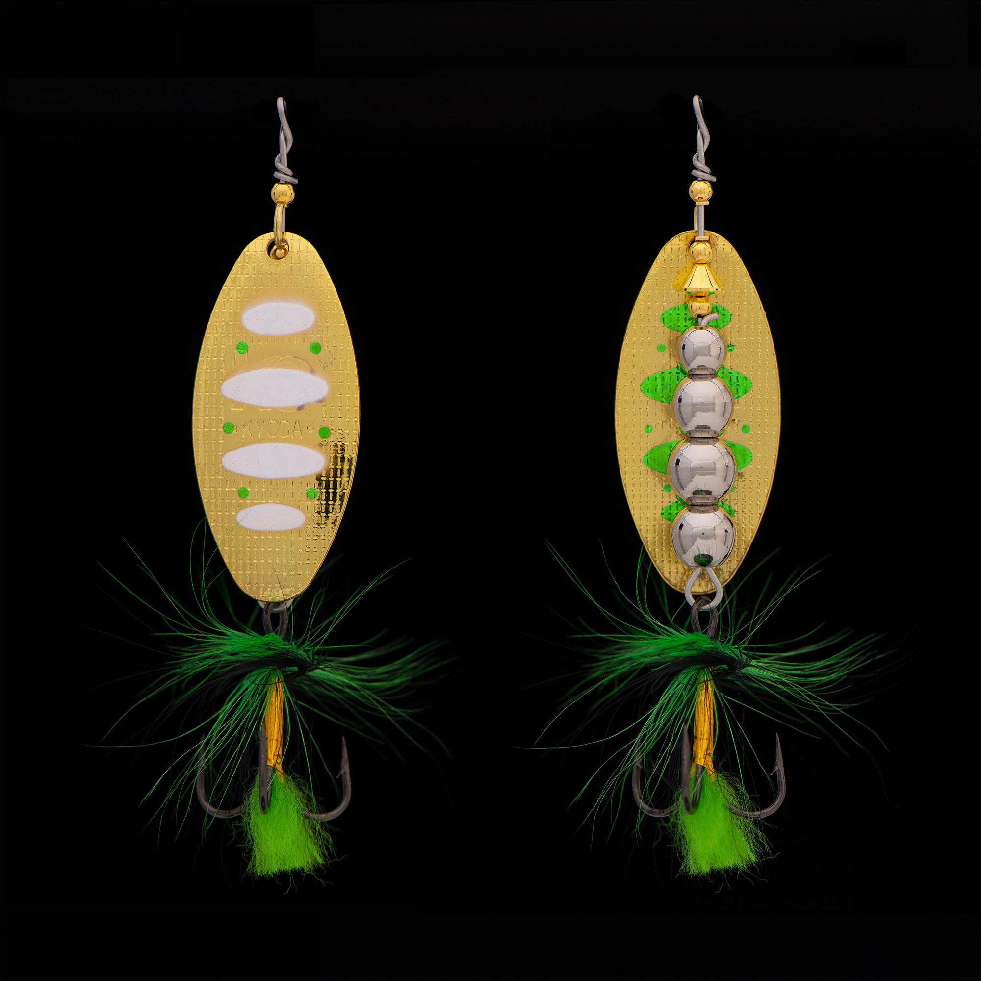 Блесна KYODA  в индивидуальной упаковке, вращающаяся, размер 4, вес 25,0 гр, цвет 004