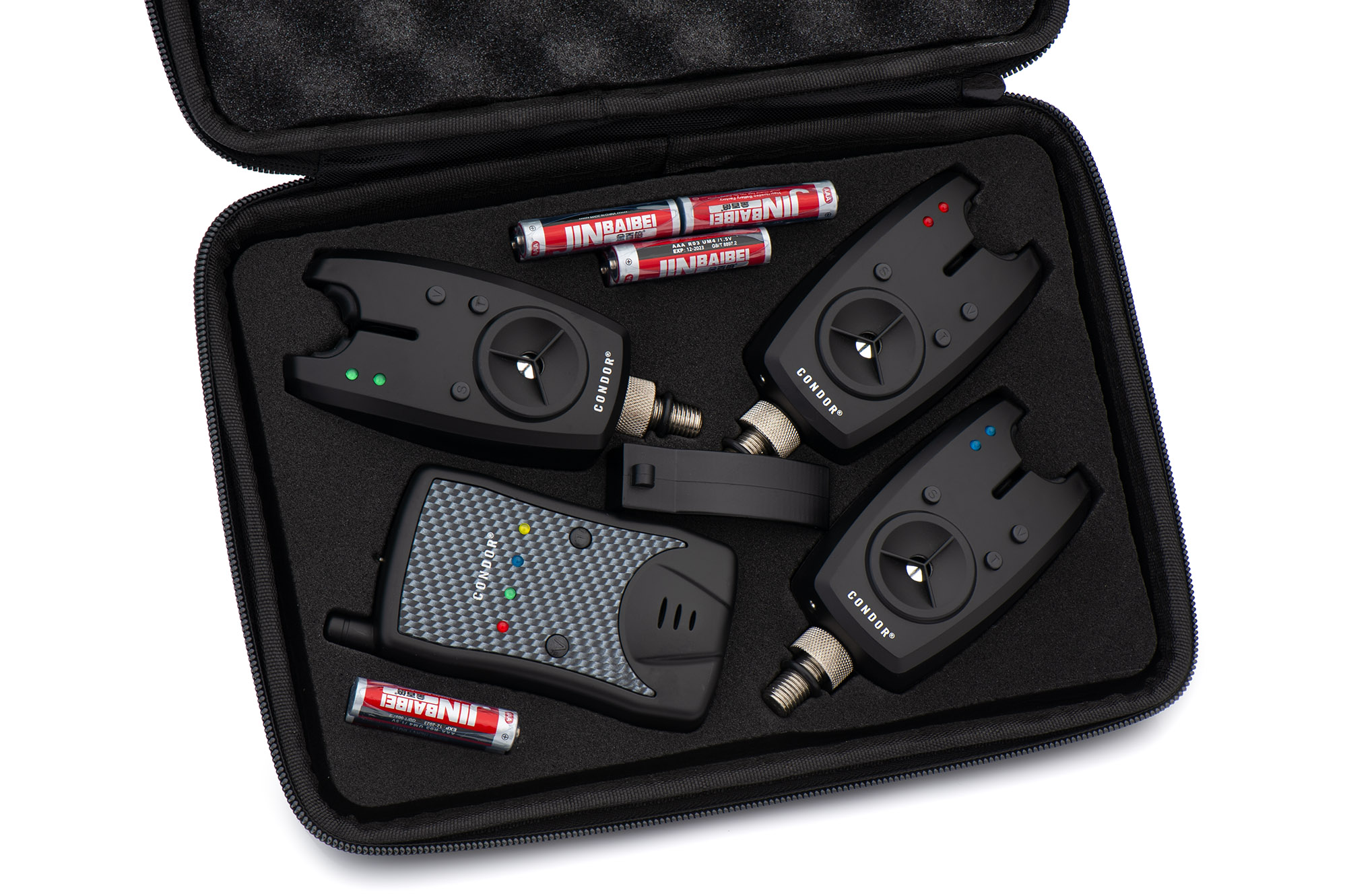 Комплект сигнализаторов поклёвки CONDOR (пейджер + 3 сигнализатора) YL-12-3