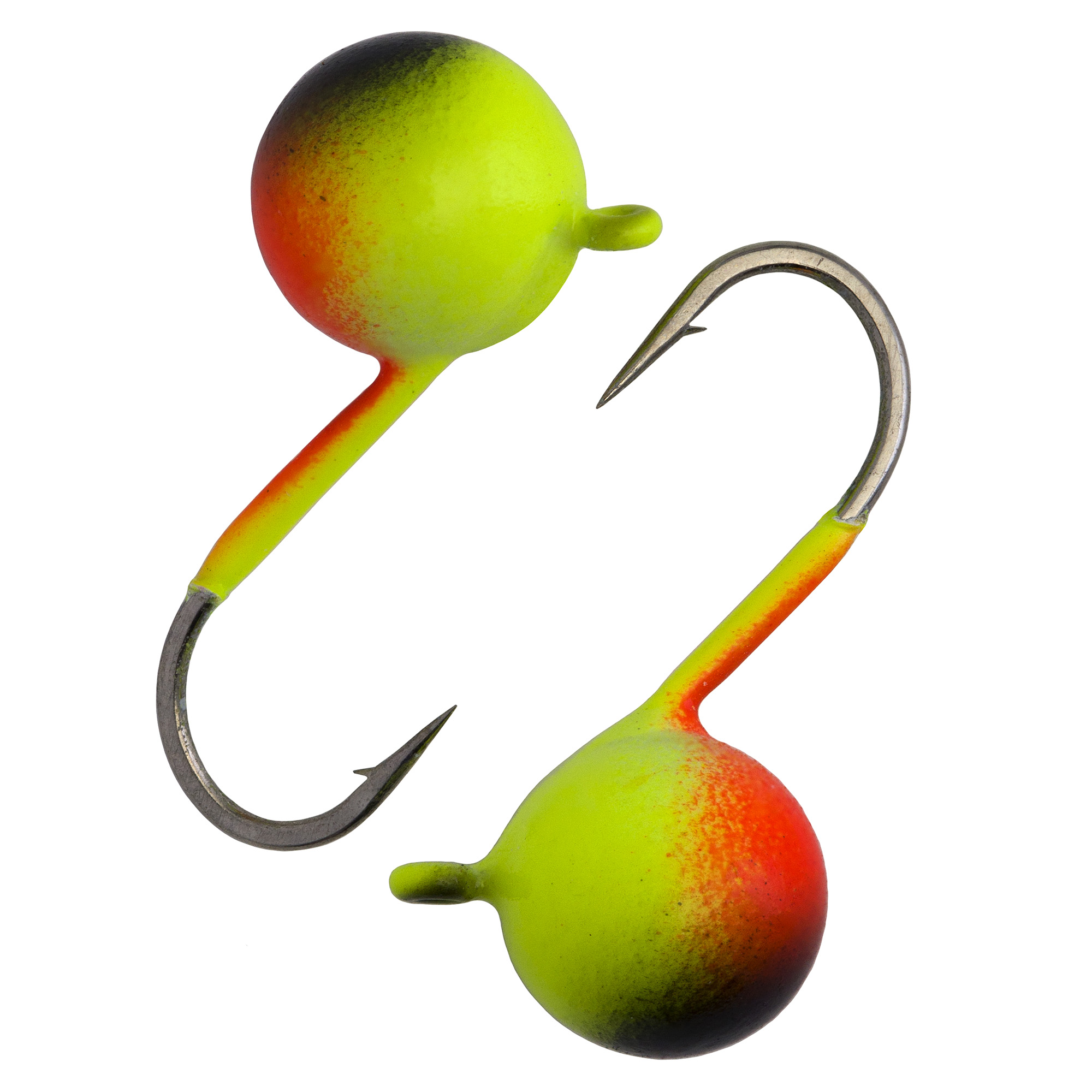 Дробинка с ушком d 6 мм, вес 2,08 гр, окраска желтая-черная+красная /10 шт/