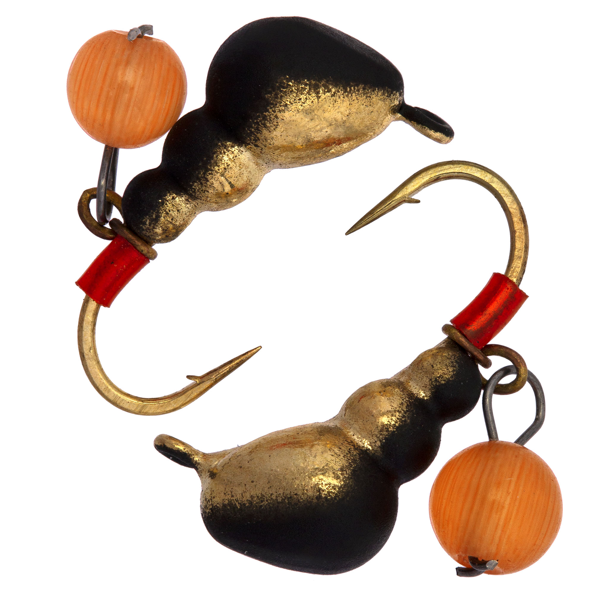 Муравей с ушком d 4,0 мм, вес 0,7 гр, безмотылка золото черная Кошачий глаз /10 шт/