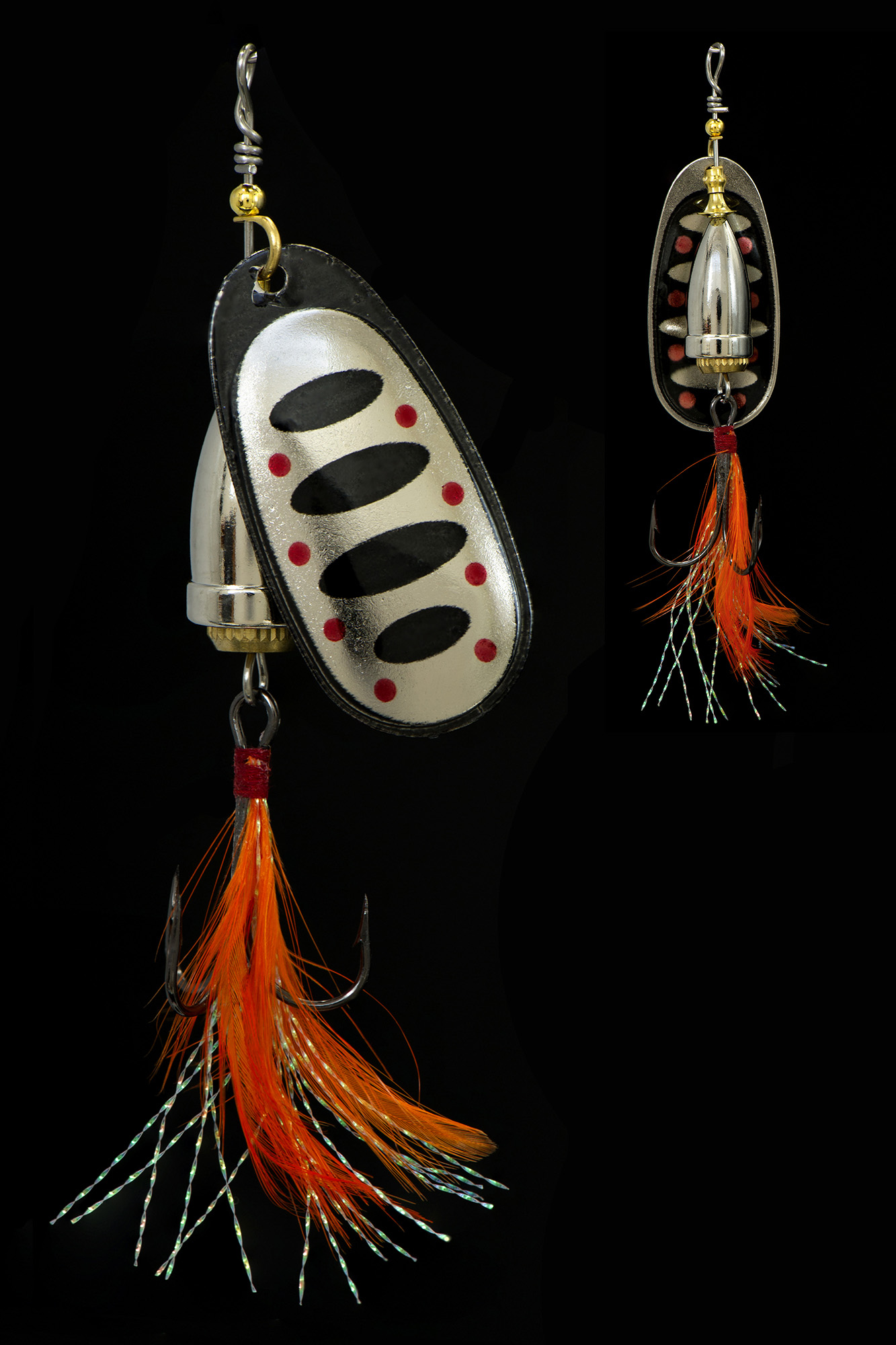 Блесна KYODA Brass в индивидуальной упаковке, вращающаяся, размер 6, вес 18,0 гр, цвет 004