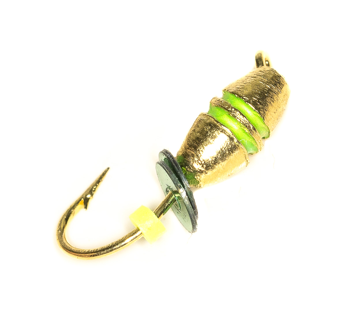 Нимфа с рисками гальваника 3,0 мм, золото (15 шт)