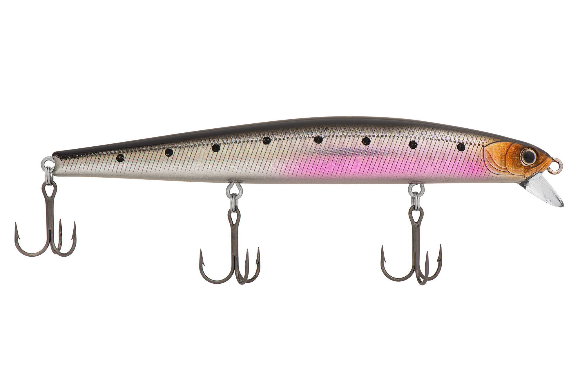 Воблер KYODA Blazer Minnow-123F, длина 12,3 см, вес 15,0 гр, цвет P1853, заглубление 0,3-0,5 м