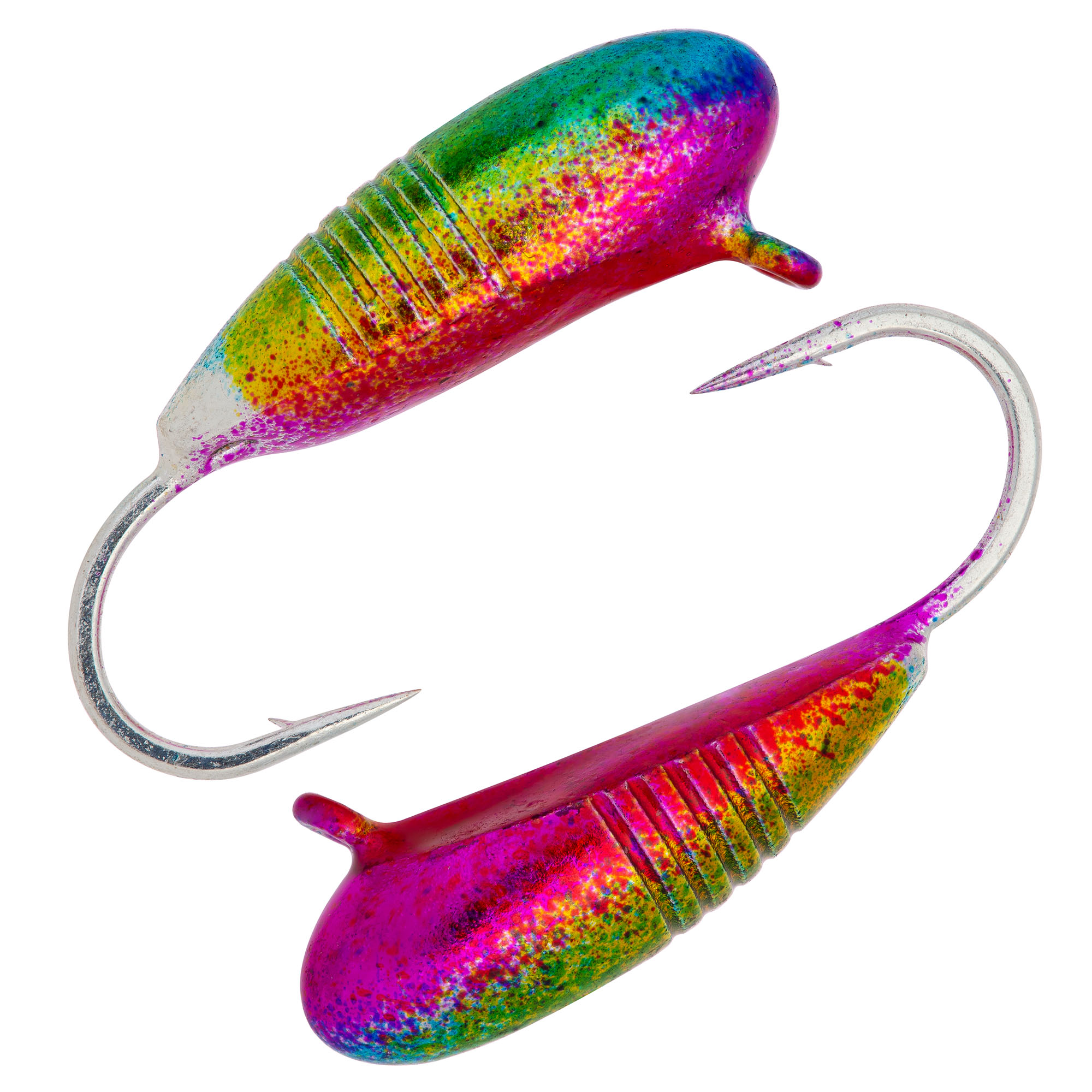 Мормышка вольфрамовая "Condor", овсинка с ушком и рисками, d 3,0 мм, вес 0,5 гр, радужный /10 шт/