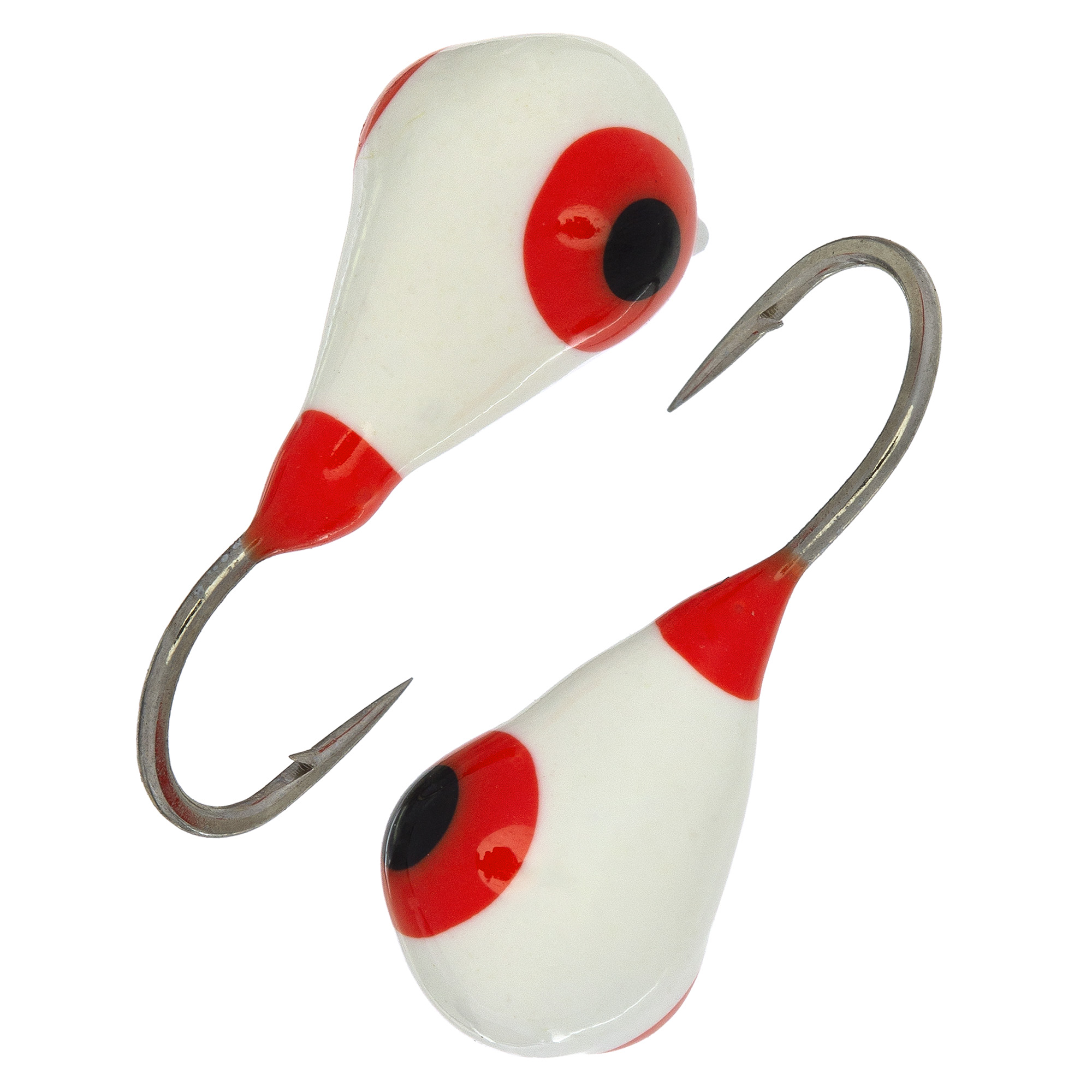 Капля с ушком d 4,0 мм, вес 1,1 гр, обмазка малек, белая /10 шт/