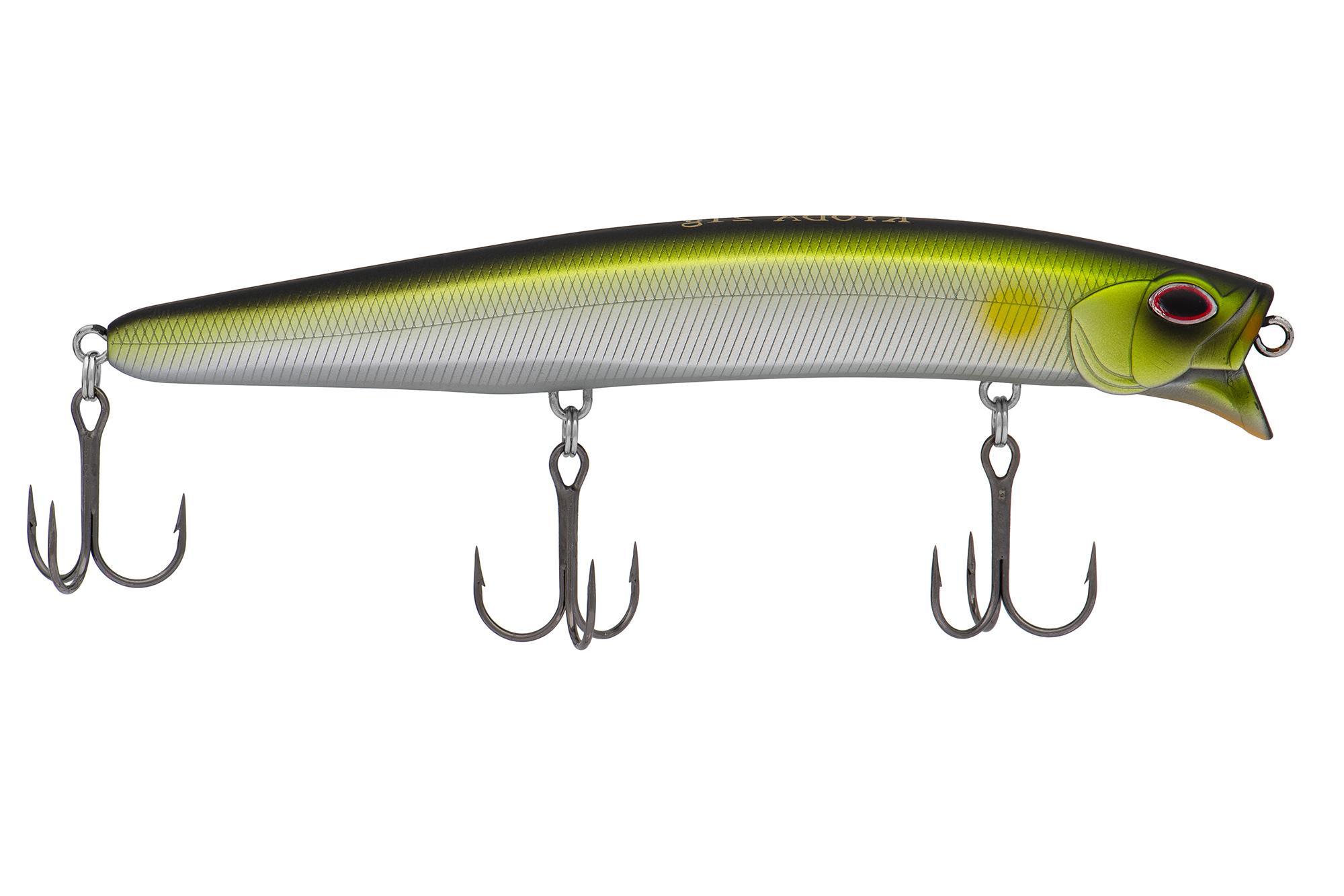 Воблер KYODA MEGA MINNOW-125F, длина 125 мм, вес 21,0  гр, цвет P1117-2, заглубление 0 - 0,8 м.