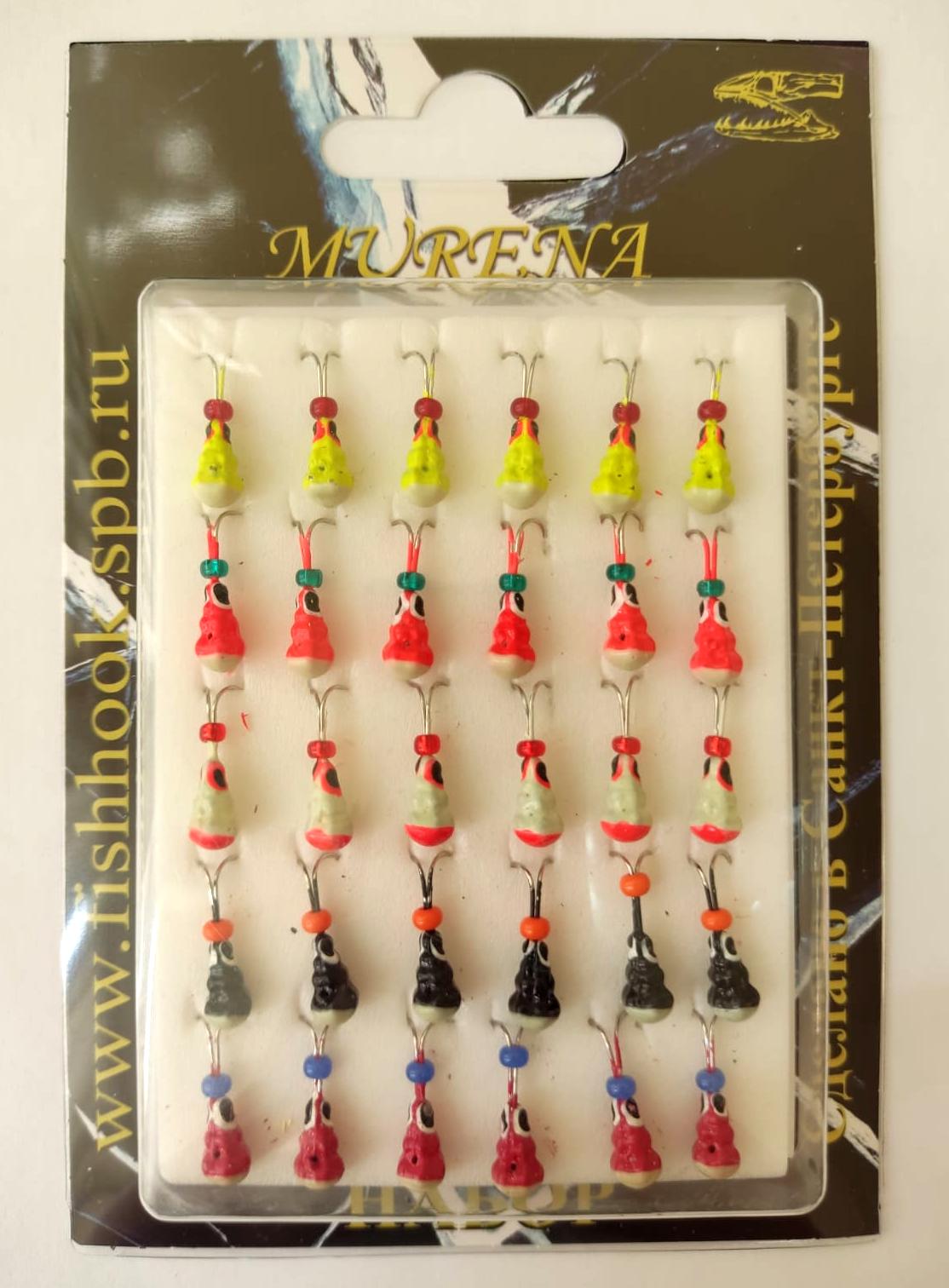 Мормышка "КОЗА" П.Б.-5 КРАШ. набор (уп.30)