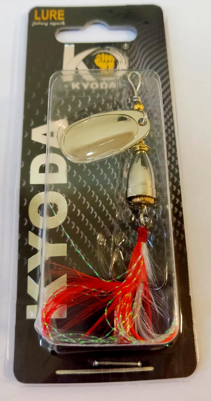Блесна KYODA в индивидуальной упаковке, вращающаяся, размер 2, вес 6,0 гр, цвет 115