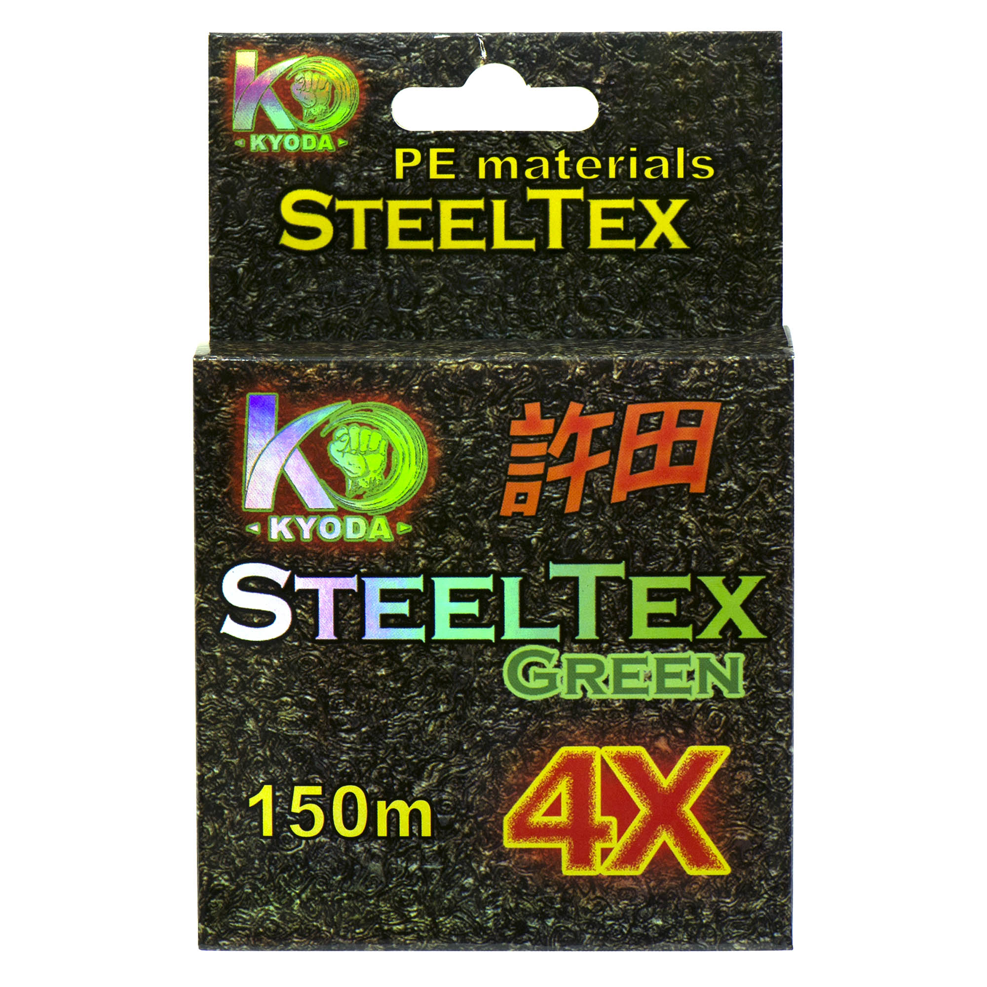 SteelTex green 4X d-0,32 мм, L-150 м, цвет зеленый, разрывная нагрузка 19,20 кг SteelTex green 4X d-0,32 мм, L-150 м, цвет зеленый, разрывная нагрузка 19,20 кг