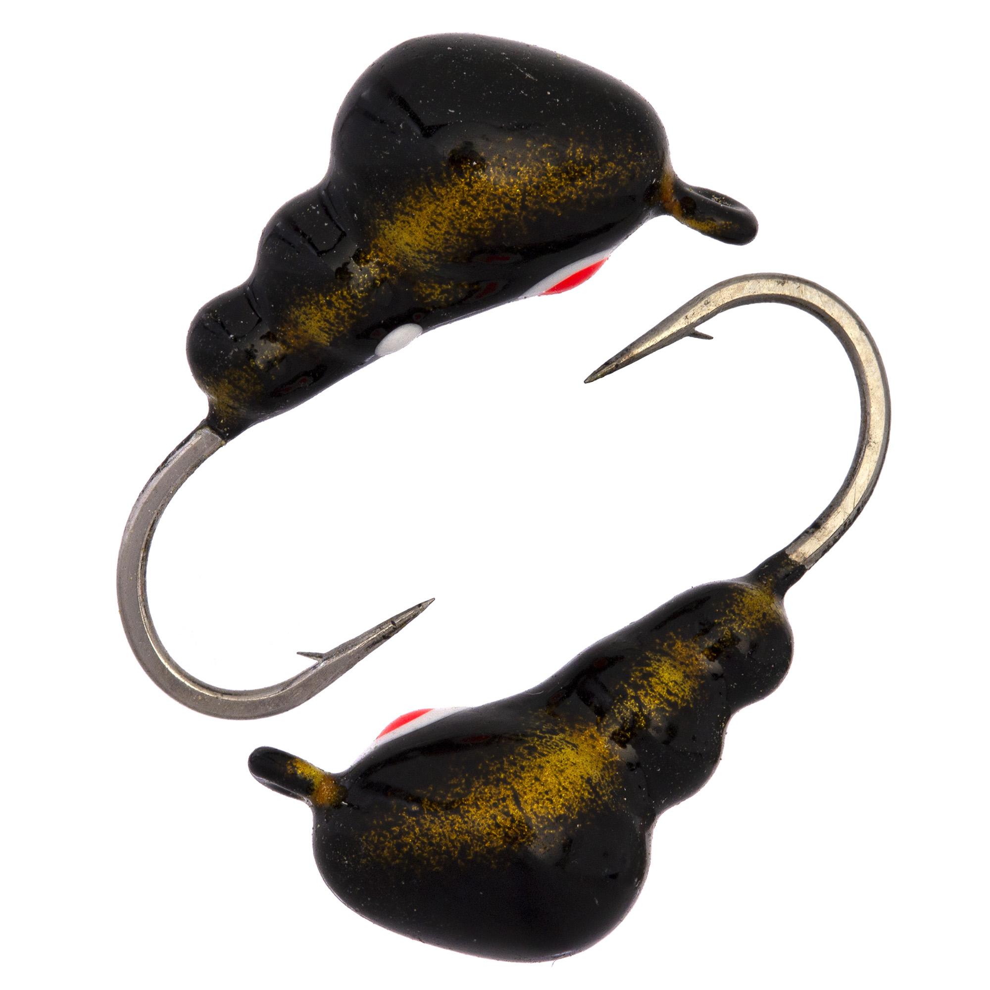 Муравей с ушком d 3,0 мм, вес 0,3 гр, черная с красной точкой  /10 шт/