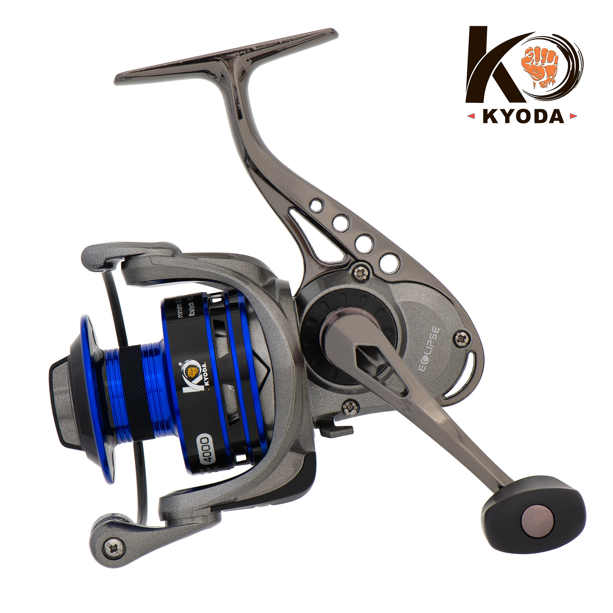 Катушка KYODA "Eclipse" 2000, 10+1 подшипн., передний фрикцион, запасная шпуля